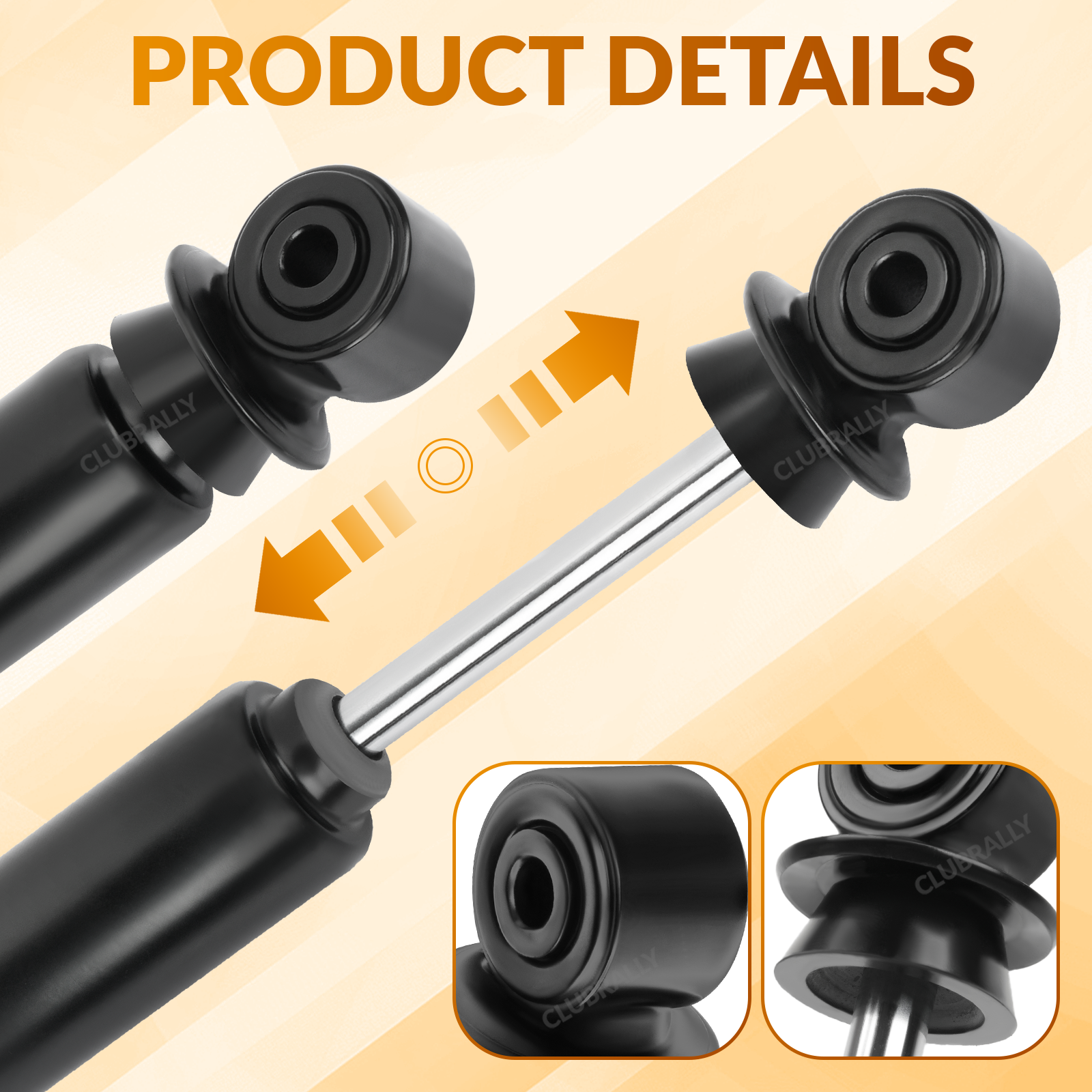 Rear Shock Absorbers for EZGO RXV Golf Cart Gas & Electric |Drive-up