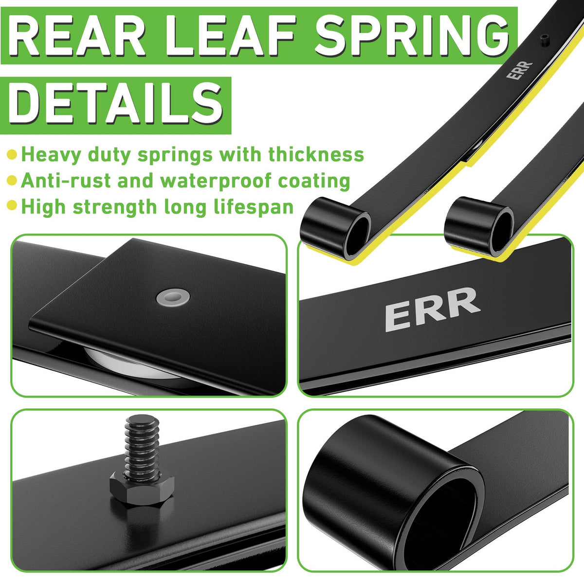 Heavy Duty Rear Leaf Spring Kit for EZGO RXV