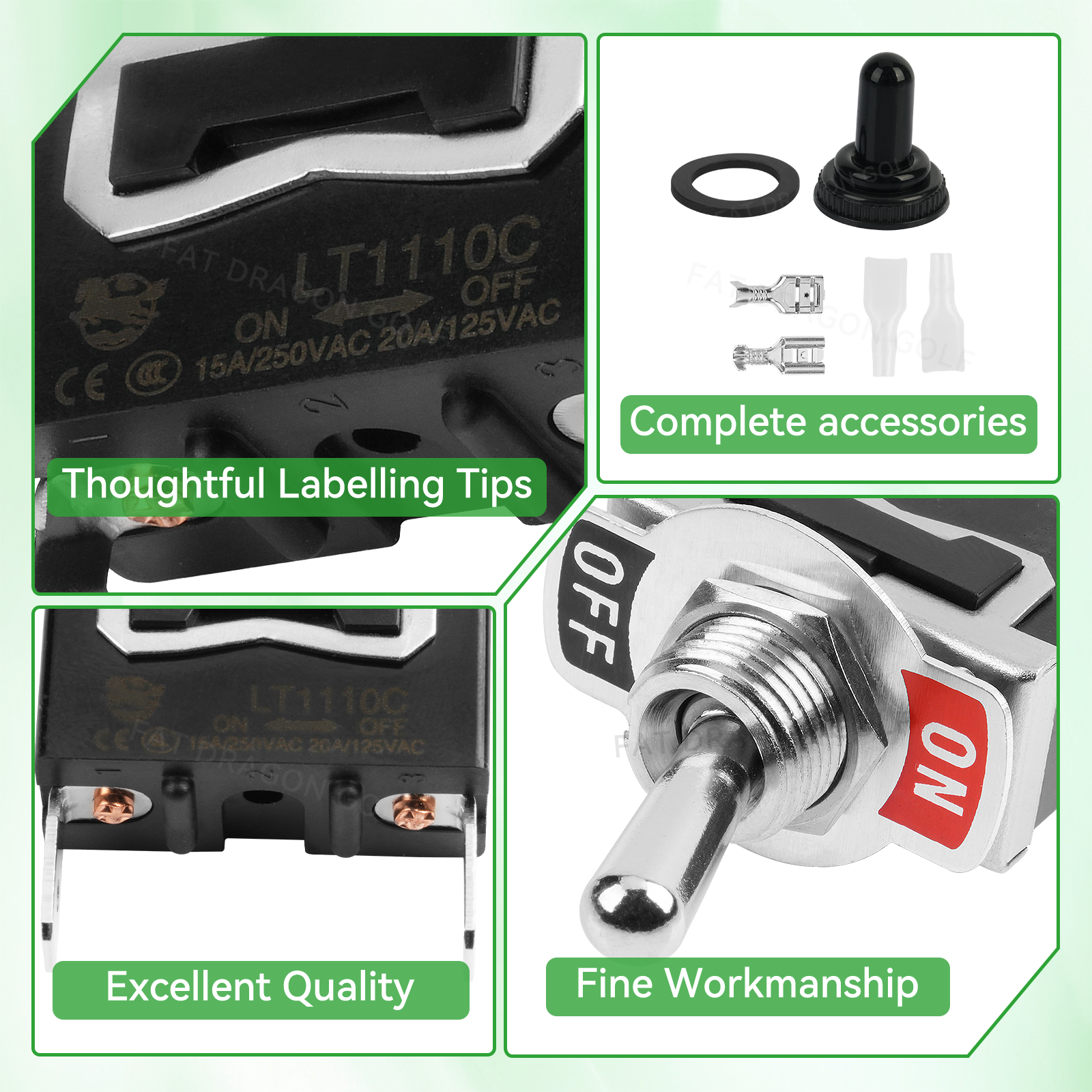 Club Car Electric Precedent Tow Run Switch for 2004-Newer Precedent Electric Models |Drive-up