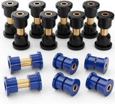 Panglong Front Lower Spring+Rear Leaf Spring+Upper A Arm Suspension for Club Car DS Polyurethane Bushings and Sleeves Kits Fit 1992-Up Golf Cart, Replace OEM 1016346 1016349 1016350 1015583 1012303