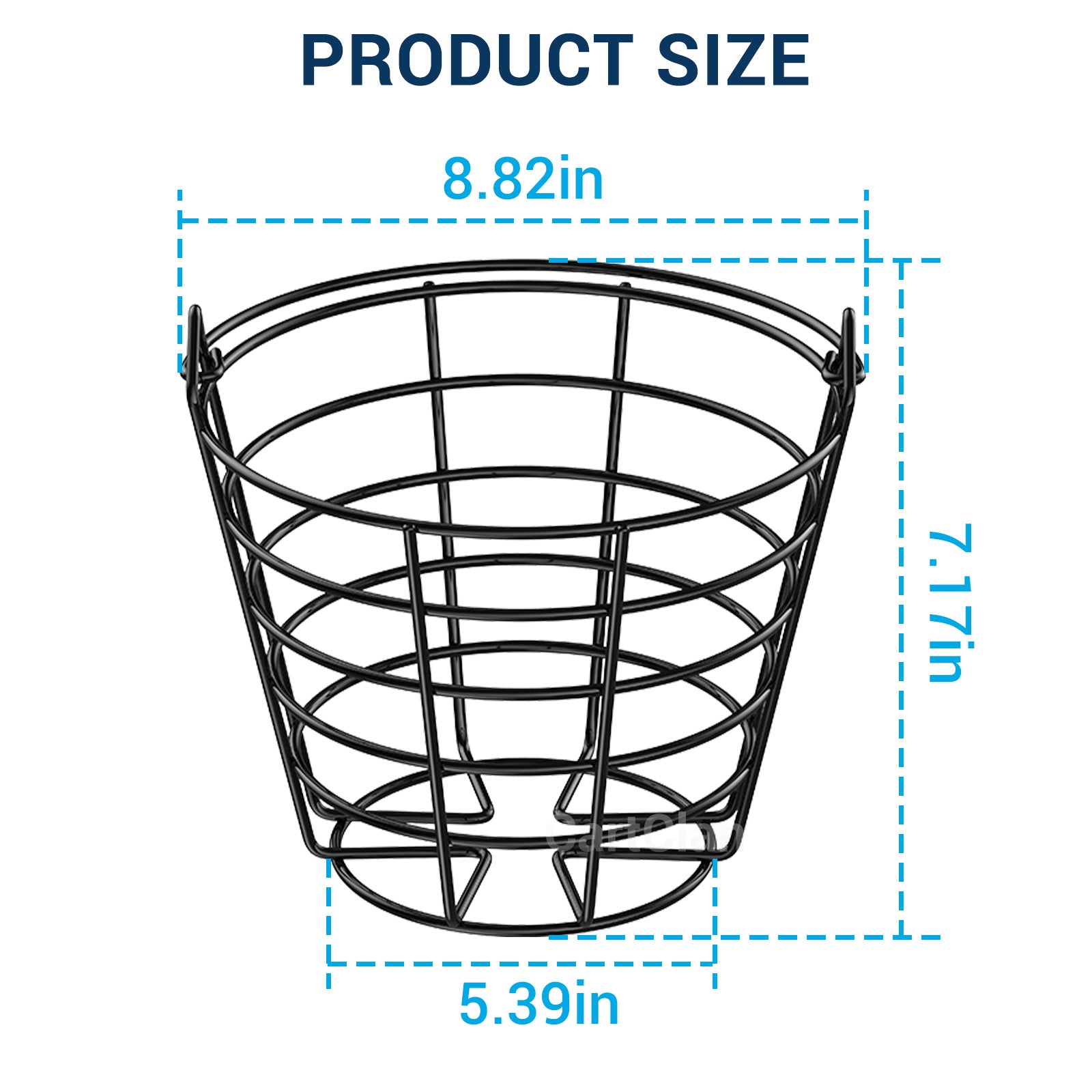 Golf Ball Basket, Golf Ball Container Bucket with Handle, Holds 45 Balls, 2 Pack  |Drive-up