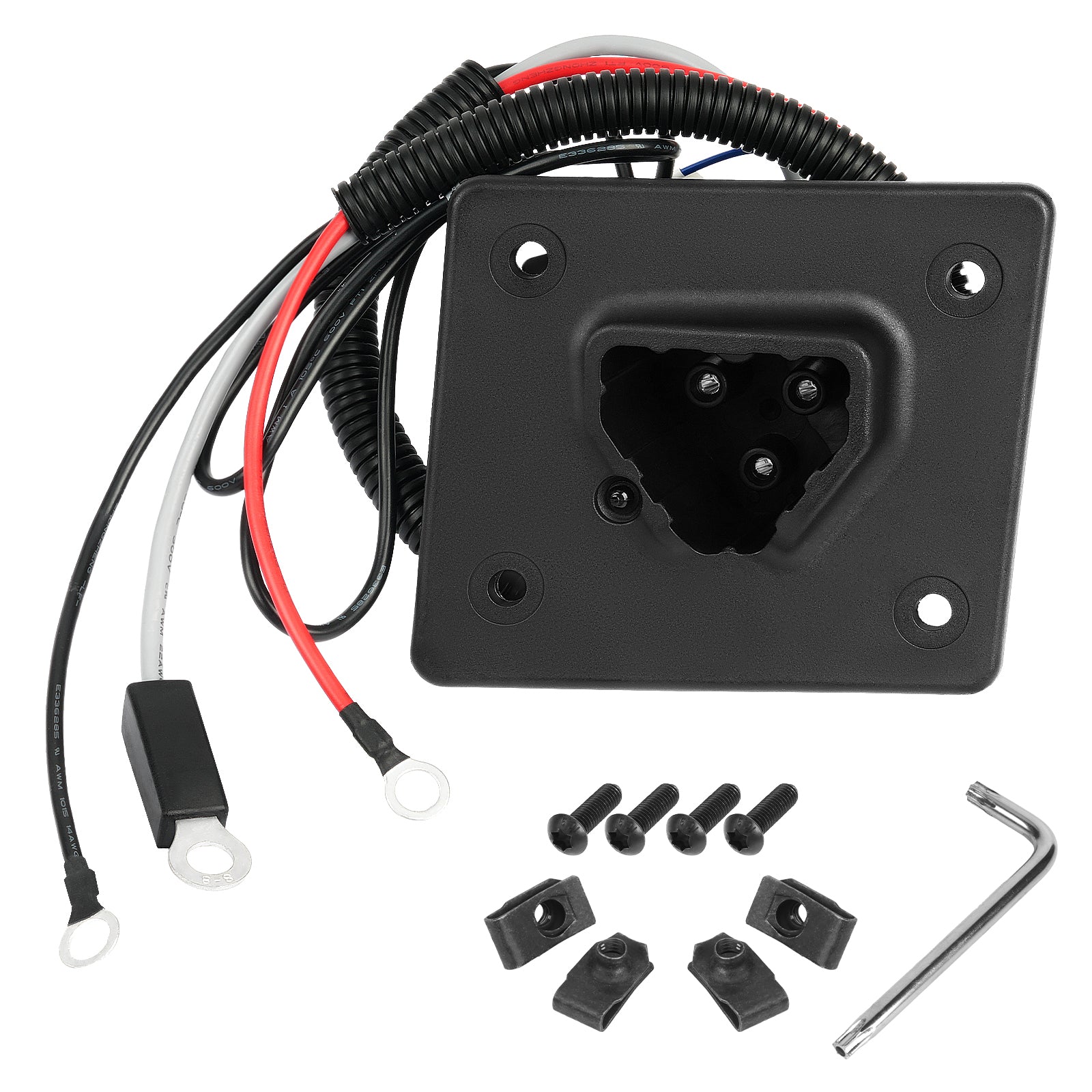 Golf Cart 48V Charger Receptacle for EZGO RXV and Delta-Q Battery EZGO Charging Port with Wires |Drive-up