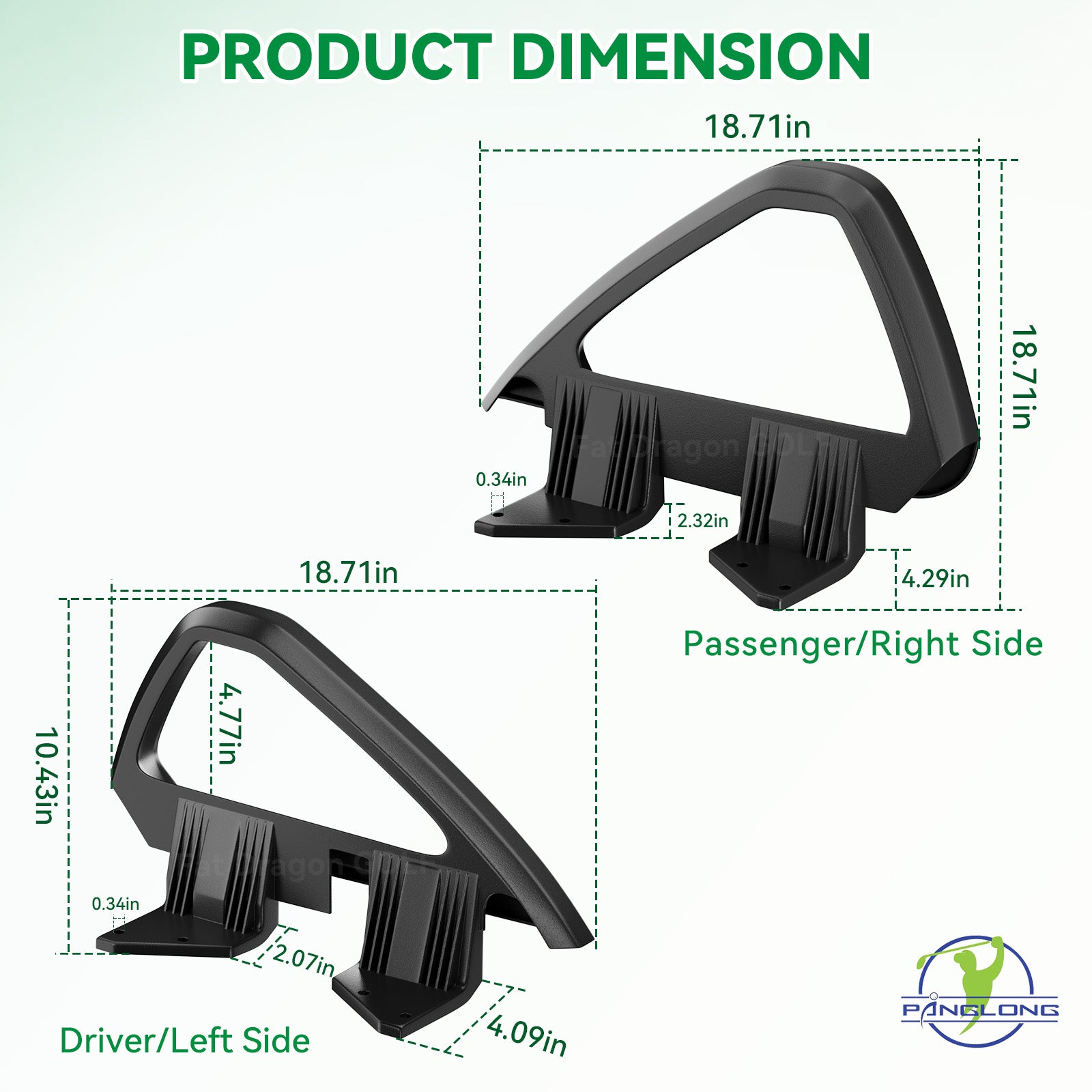 Arm Rest Hip Restraint for Club Car DS 2000-up Gas & Electric | Drive-up