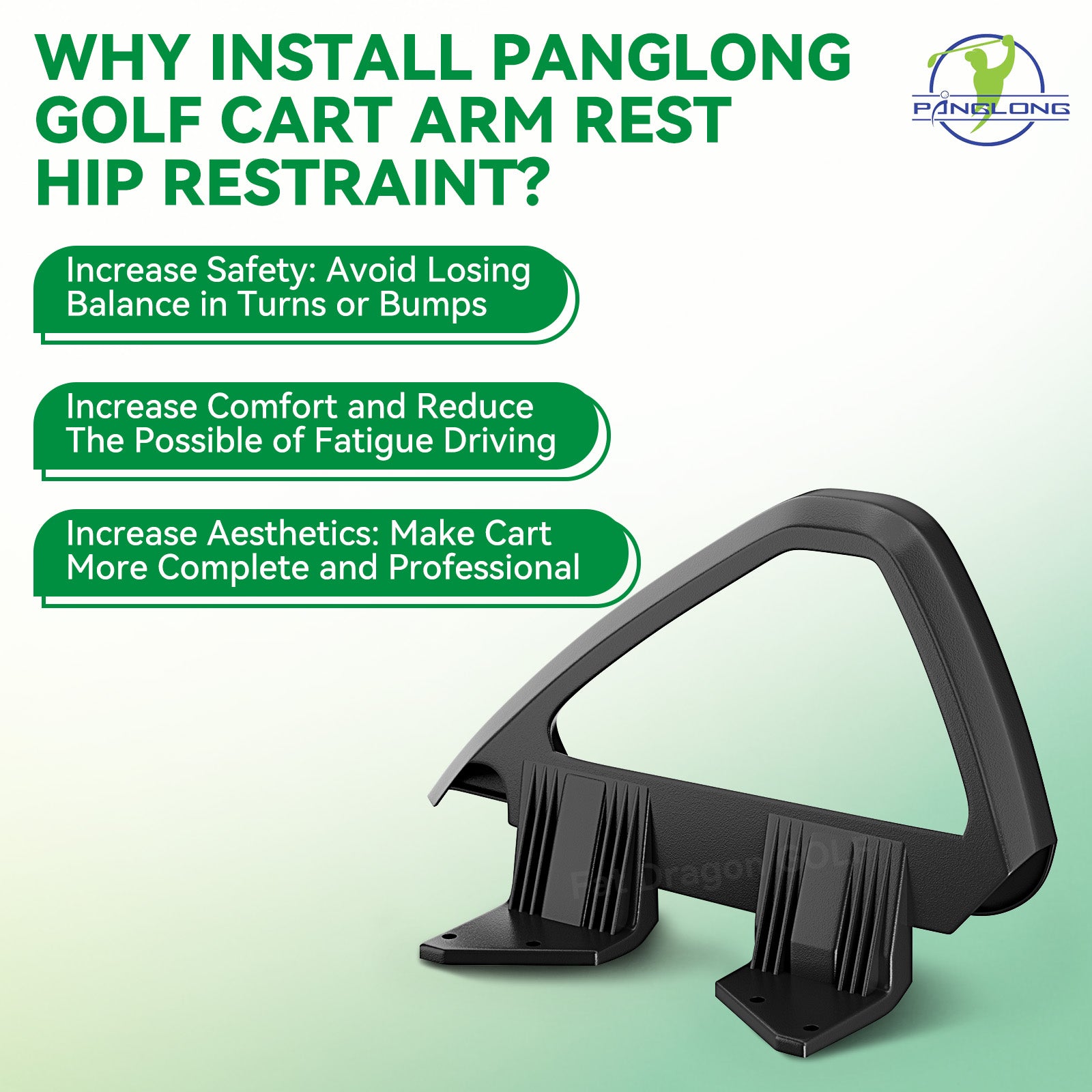 Arm Rest Hip Restraint for Club Car DS 2000-up Gas & Electric | Drive-up