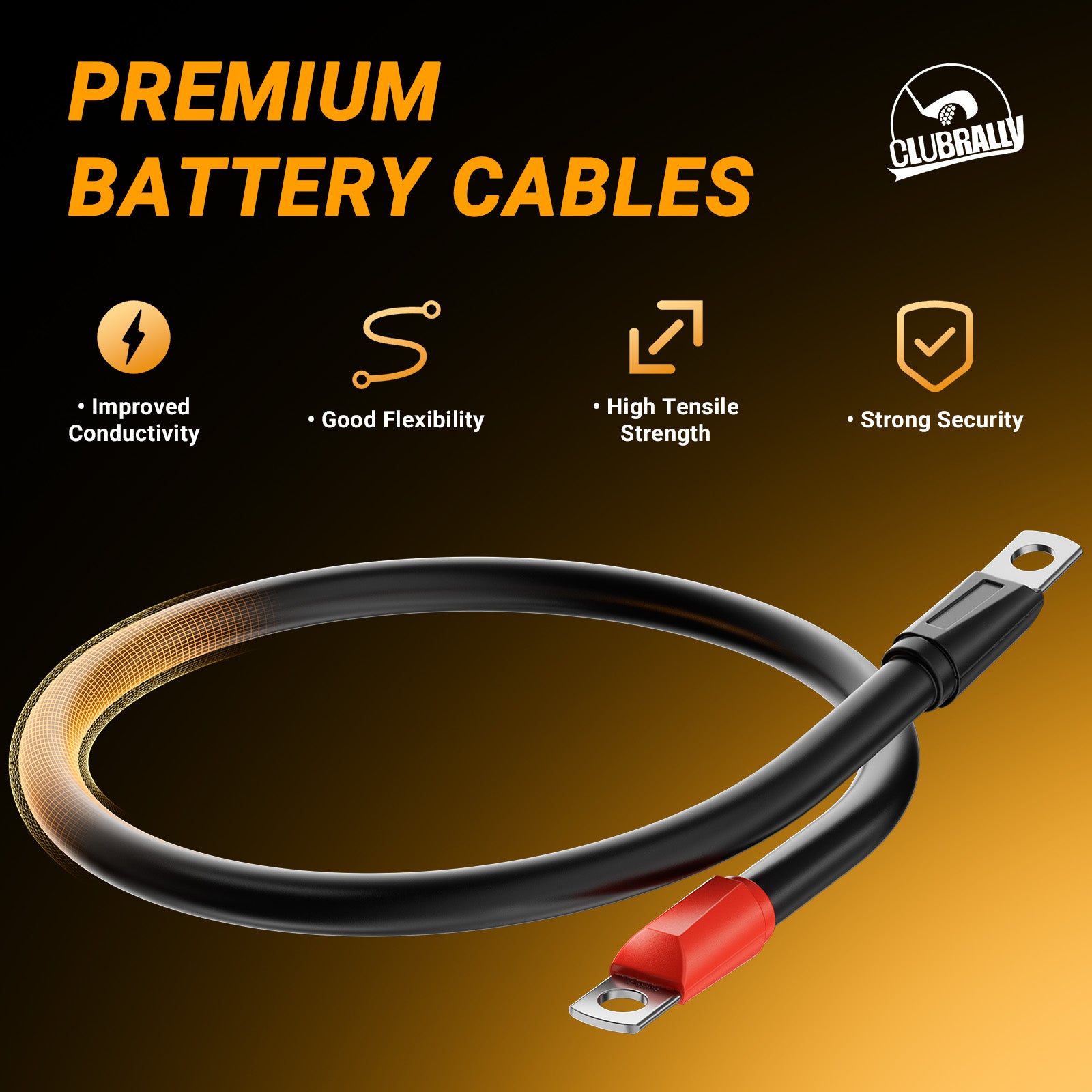 Golf Cart Battery Cable Set, Fit for Club Car Precedent 2004-Up | Drive-up