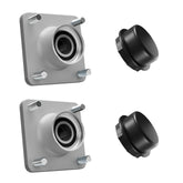 Drive-up Golf Cart Front Wheel Hub Assembly, Club Car Front Wheel Hub with Bearings Oil Dust Seal for Club Car Precedent and DS 2003-Up and Tempo 2018-Up Gas or Electric Golf Carts, OEM 102357701