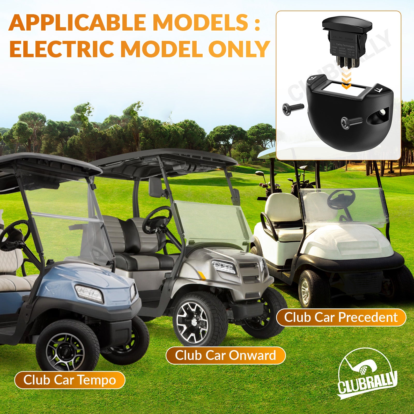 Forward Reverse Switch and Housing Kit, Fit for Club Car | Drive-up