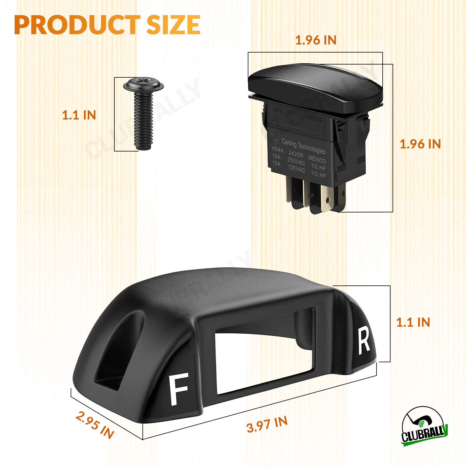 Forward Reverse Switch and Housing Kit, Fit for Club Car | Drive-up