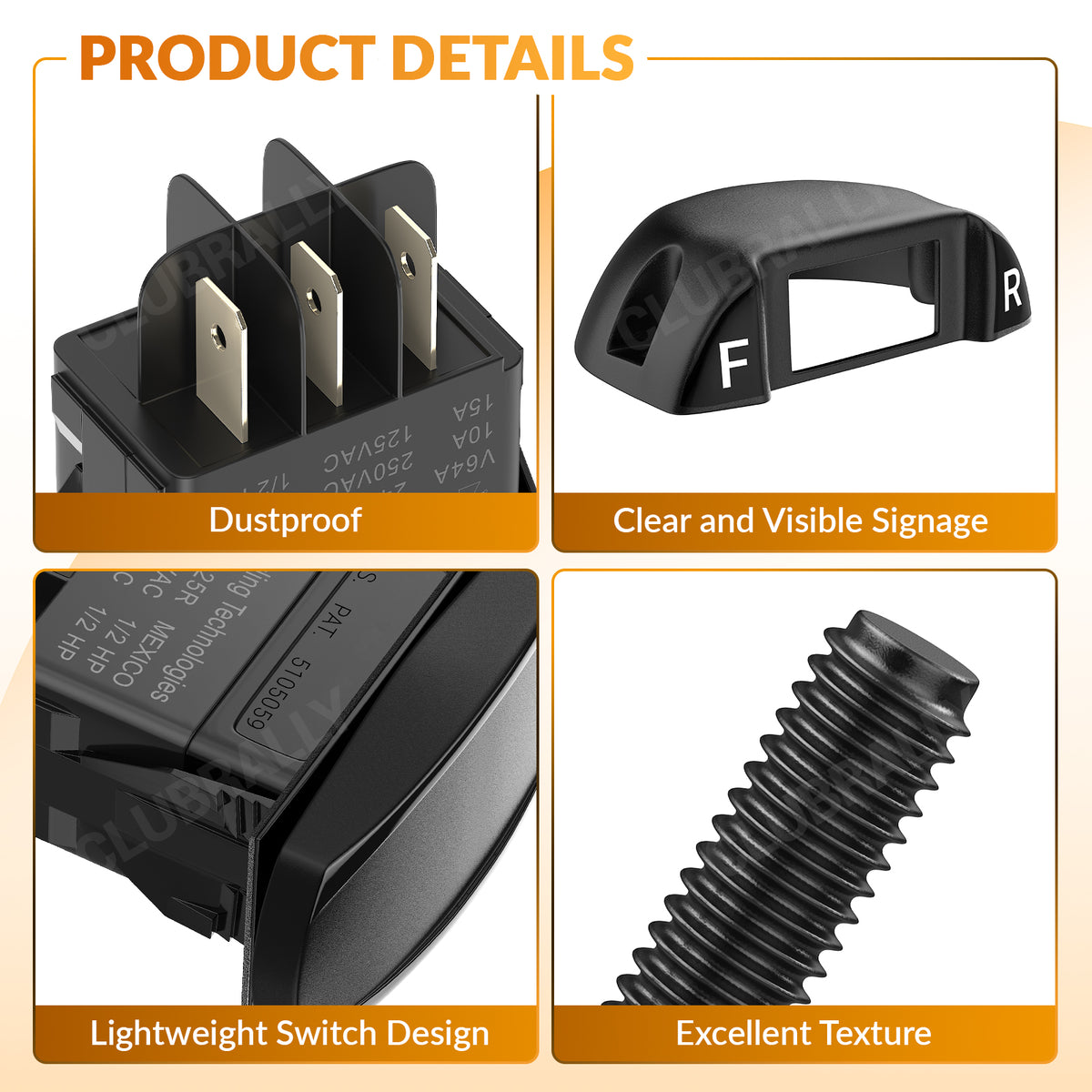 Forward Reverse Switch and Housing Kit, Fit for Club Car | Drive-up