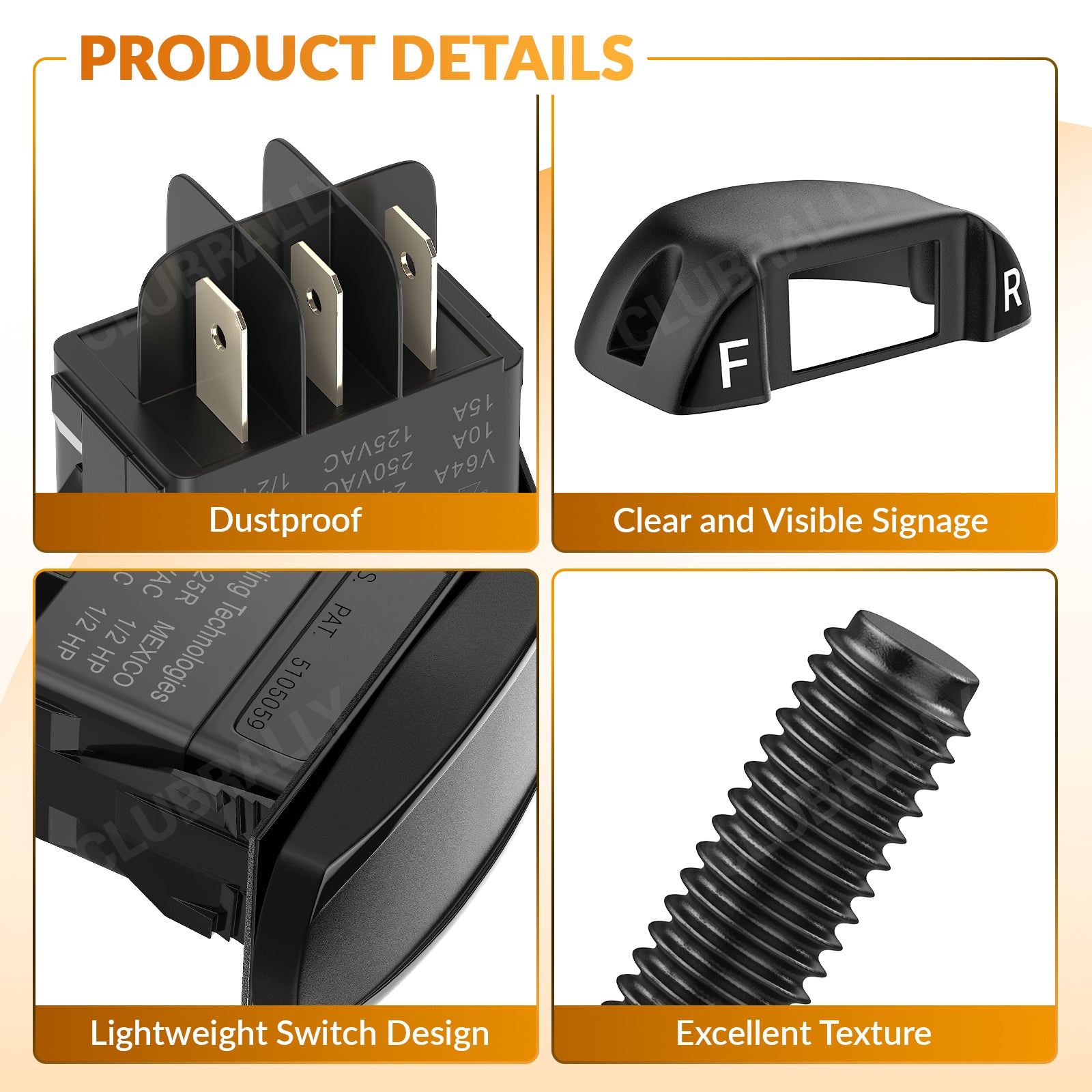 Forward Reverse Switch and Housing Kit, Fit for Club Car | Drive-up