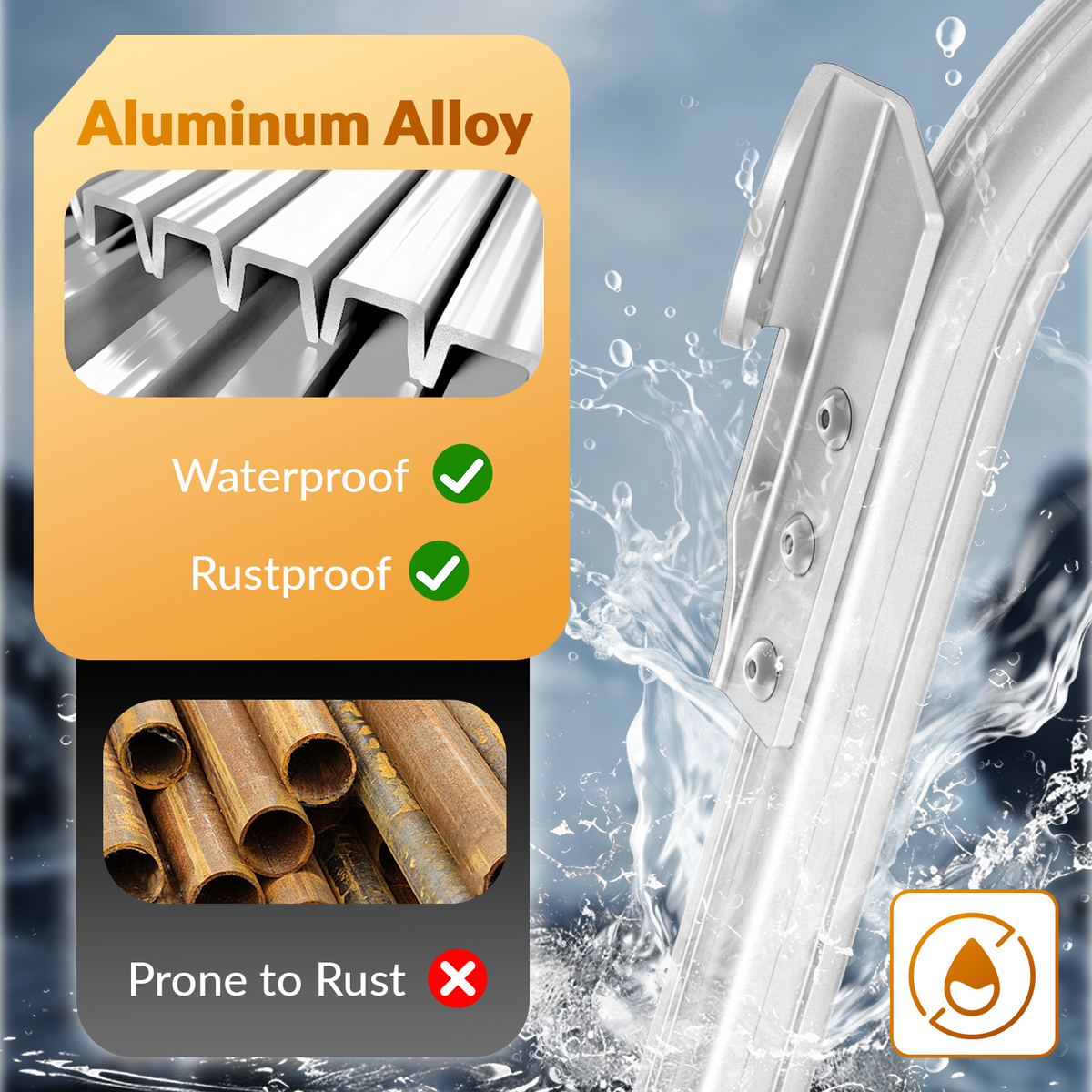 Golf Cart Top Strut Brackets for Club Car DS & Carryall 1982-2000 | Drive up