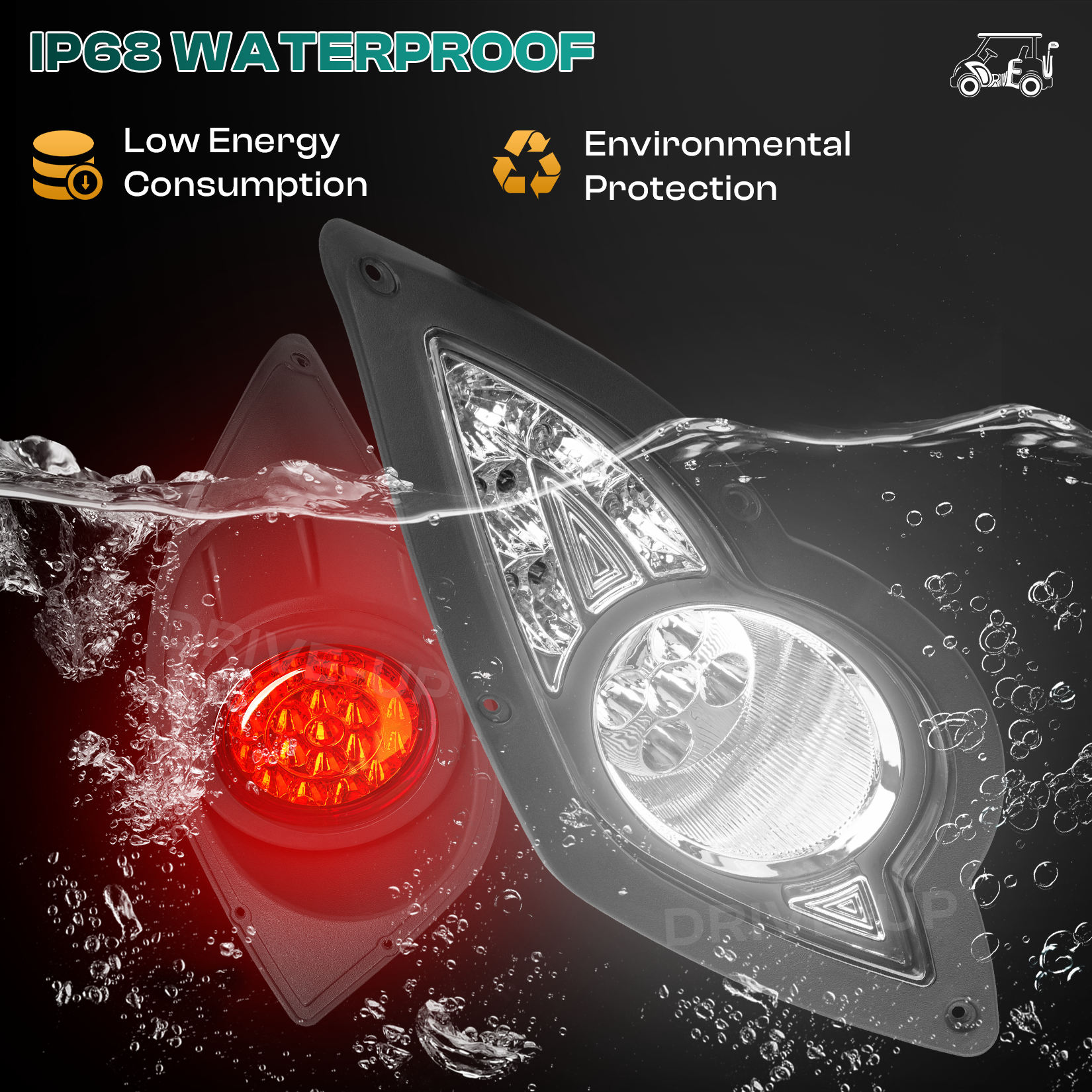 Yamaha Golf Cart Lights LED Light Kit G29 2007-2016 |Drive-up