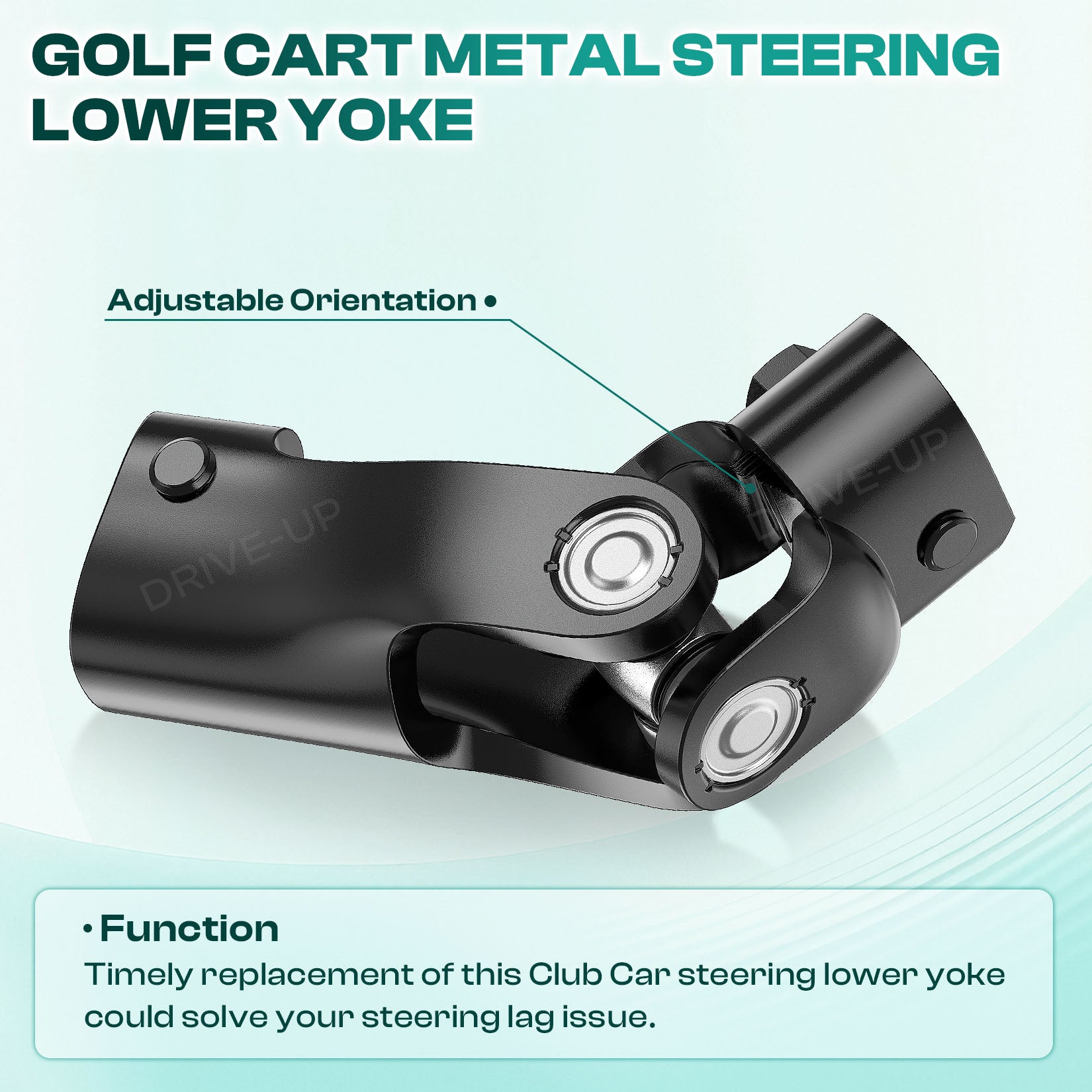 Golf Cart Metal Steering Lower Yoke for Club Car Precedent & Tempo | Drive-up