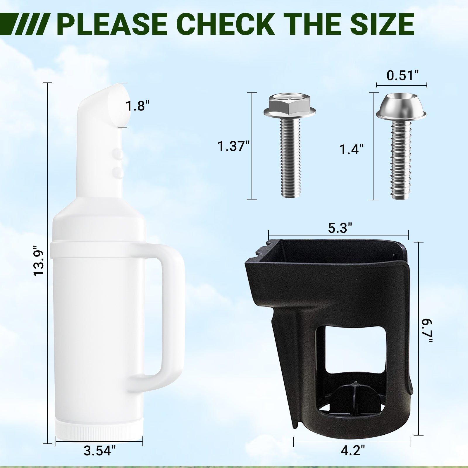 Golf Cart Sand Bottle for Club Car Precedent 1 PCS | Drive-up