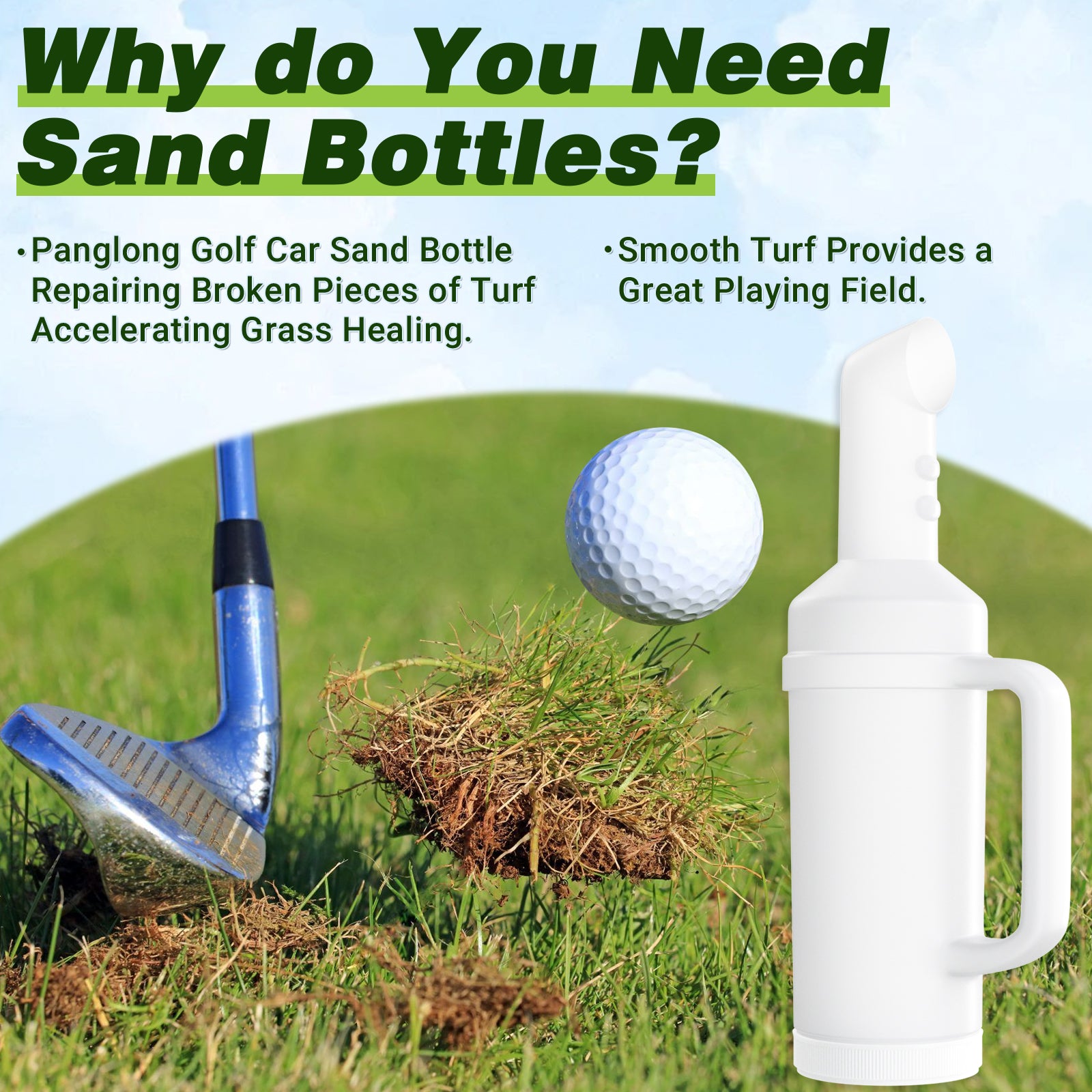 Golf Cart Sand Bottle for Club Car Precedent 1 PCS | Drive-up