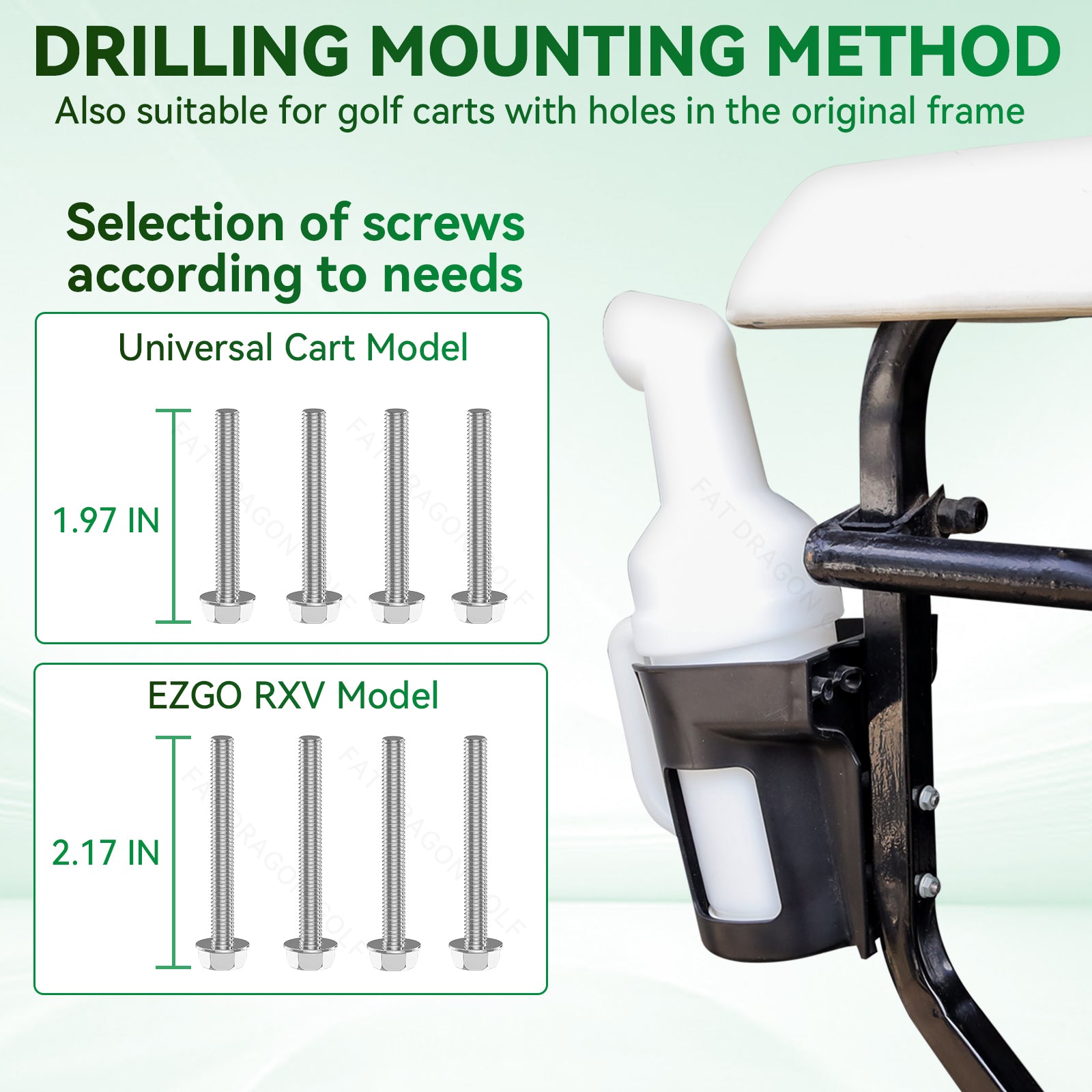 Universial Golf Cart Sand Bottle with Handle - 2PCS | Drive up