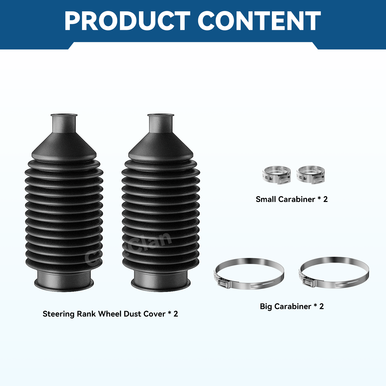 Golf Cart Steering Bellow Dust Seals, for EZGO RXV Models, Replace OEM #608112 |Drive-up