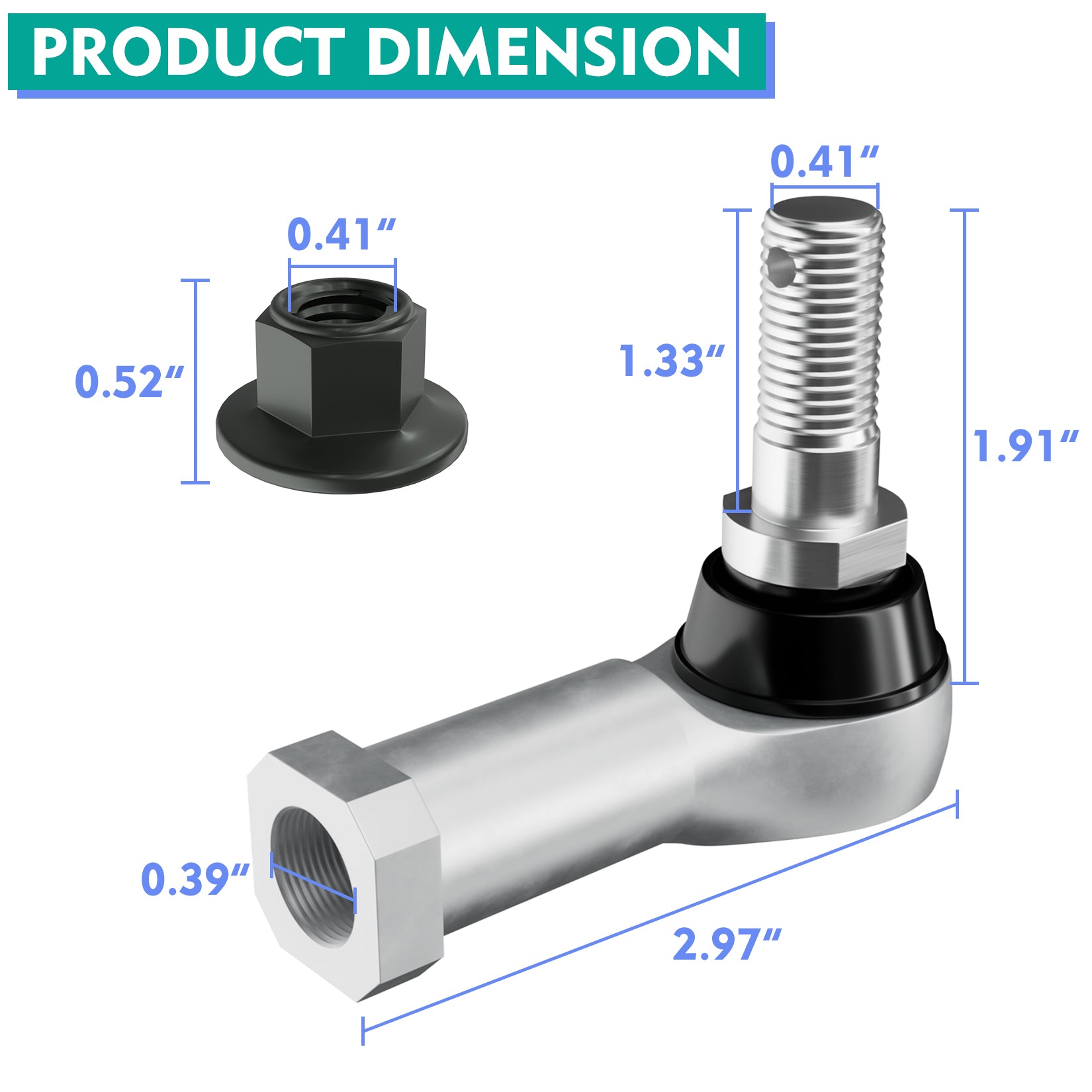 Club Car Tie Rod End Set - Fits Precedent 2004-Up & Tempo 2018-Up Golf Carts | Drive-up