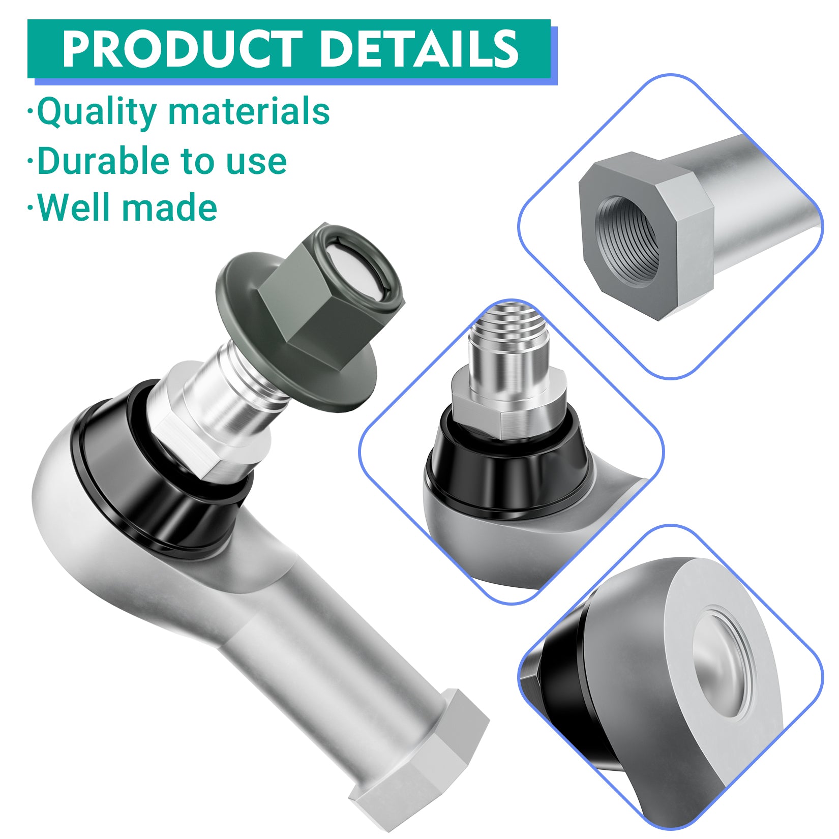 Club Car Tie Rod End Set - Fits Precedent 2004-Up & Tempo 2018-Up Golf Carts | Drive-up