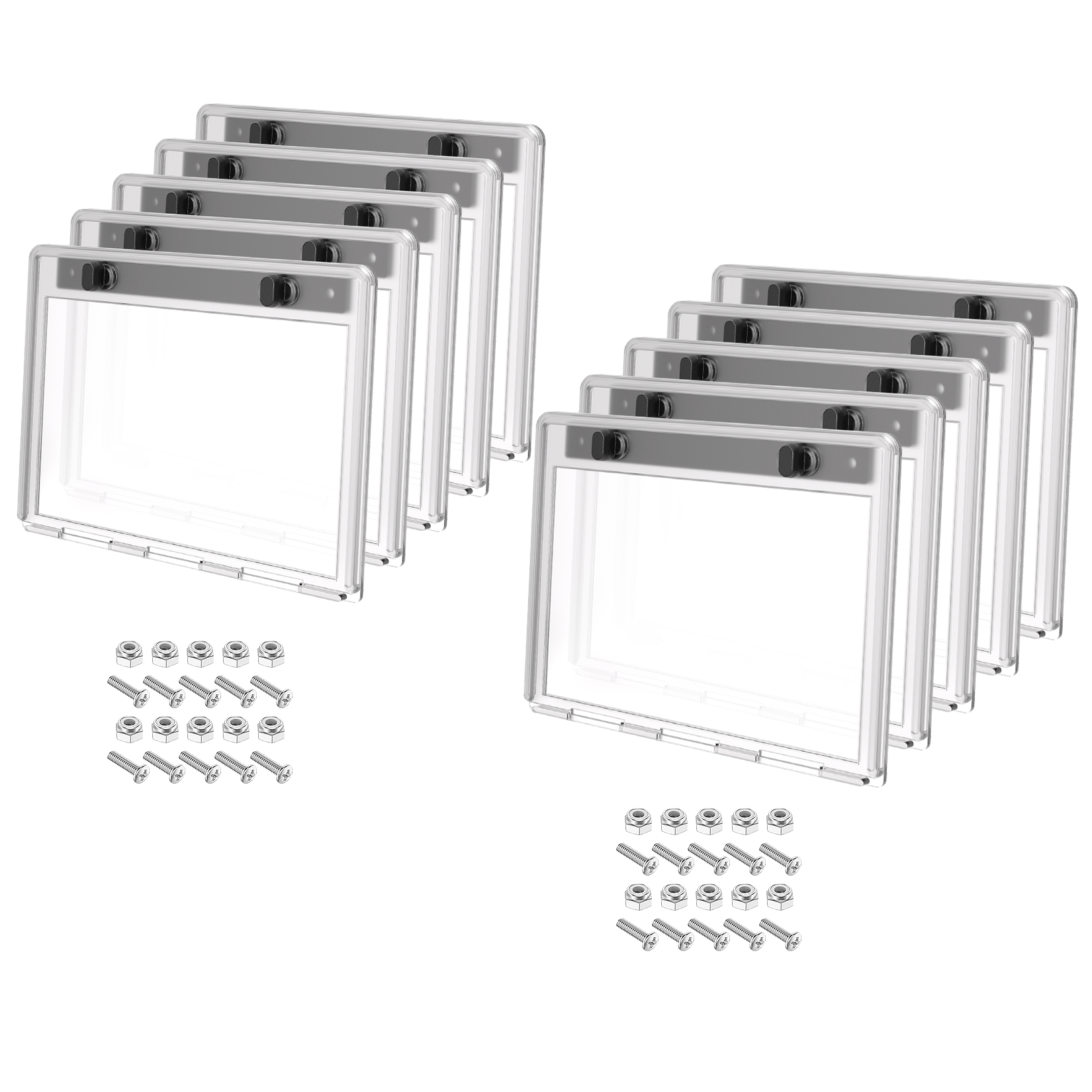 Golf Cart Transparent Hinged Message Holder for Club Car Models 10Pcs | Drive-up