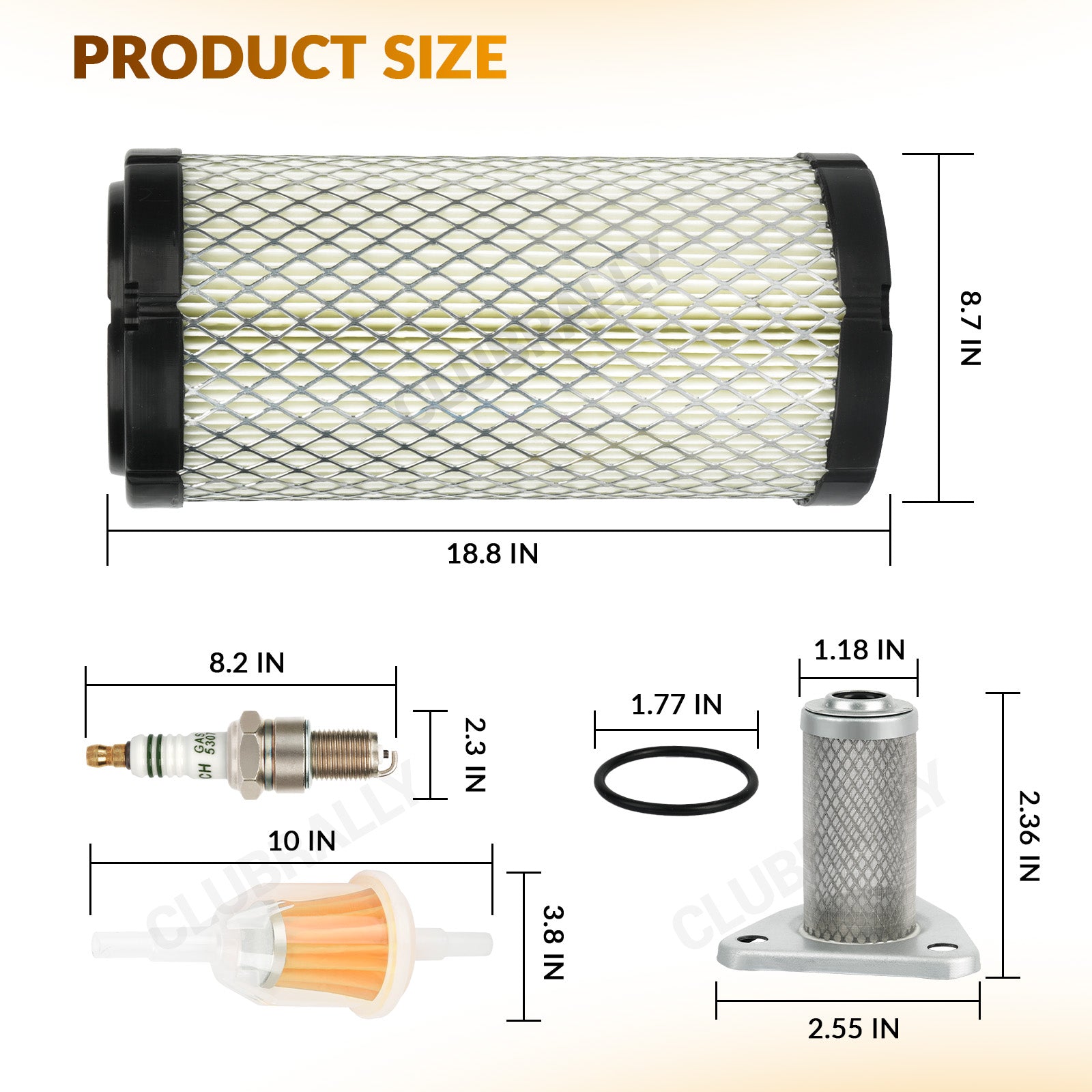 Tune Up Kit with Oil Filter Spark Plug For EZGO TXT/ST 1996-Up | Drive-up