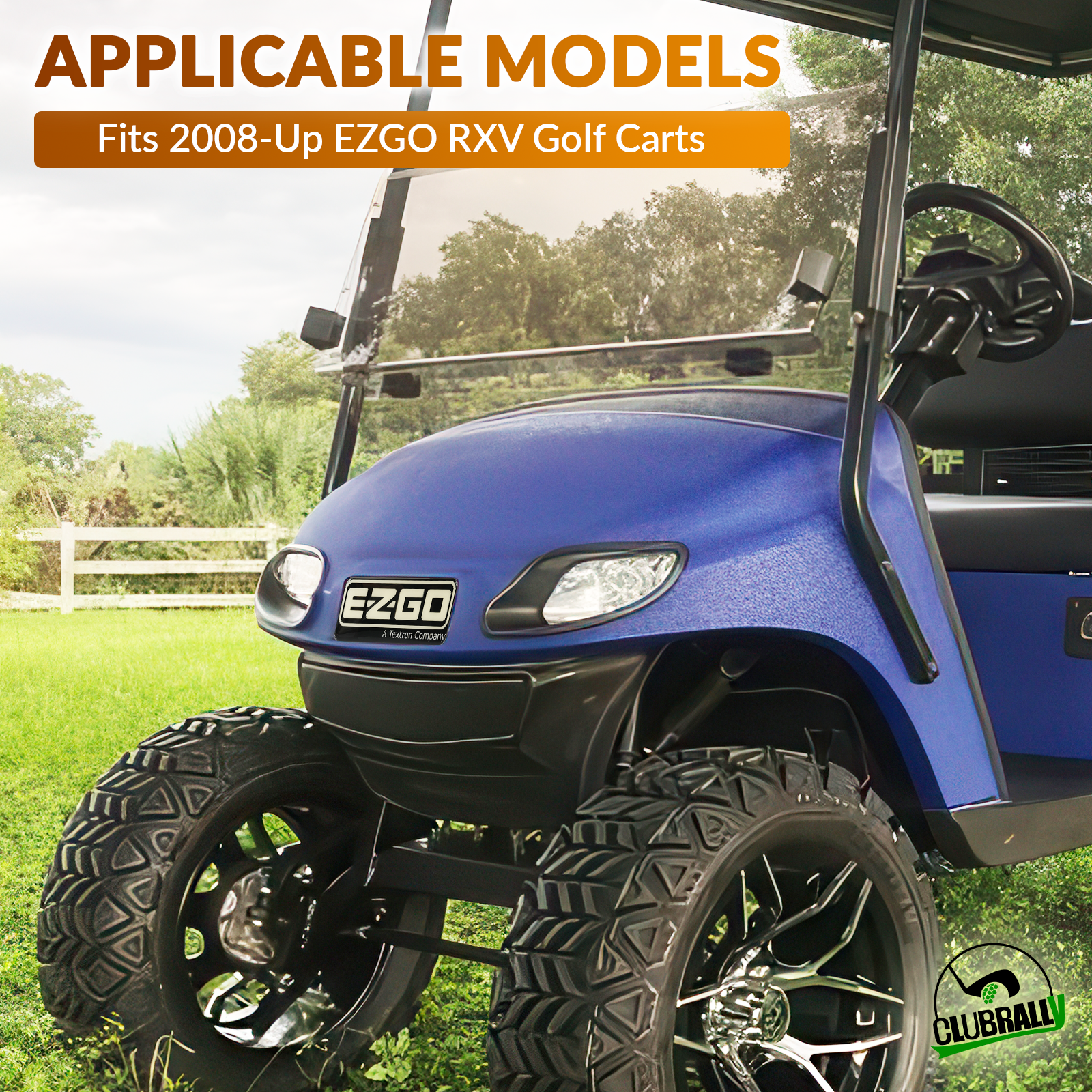 Name Plate for 2008-Up EZGO RXV Golf Carts | Drive-up