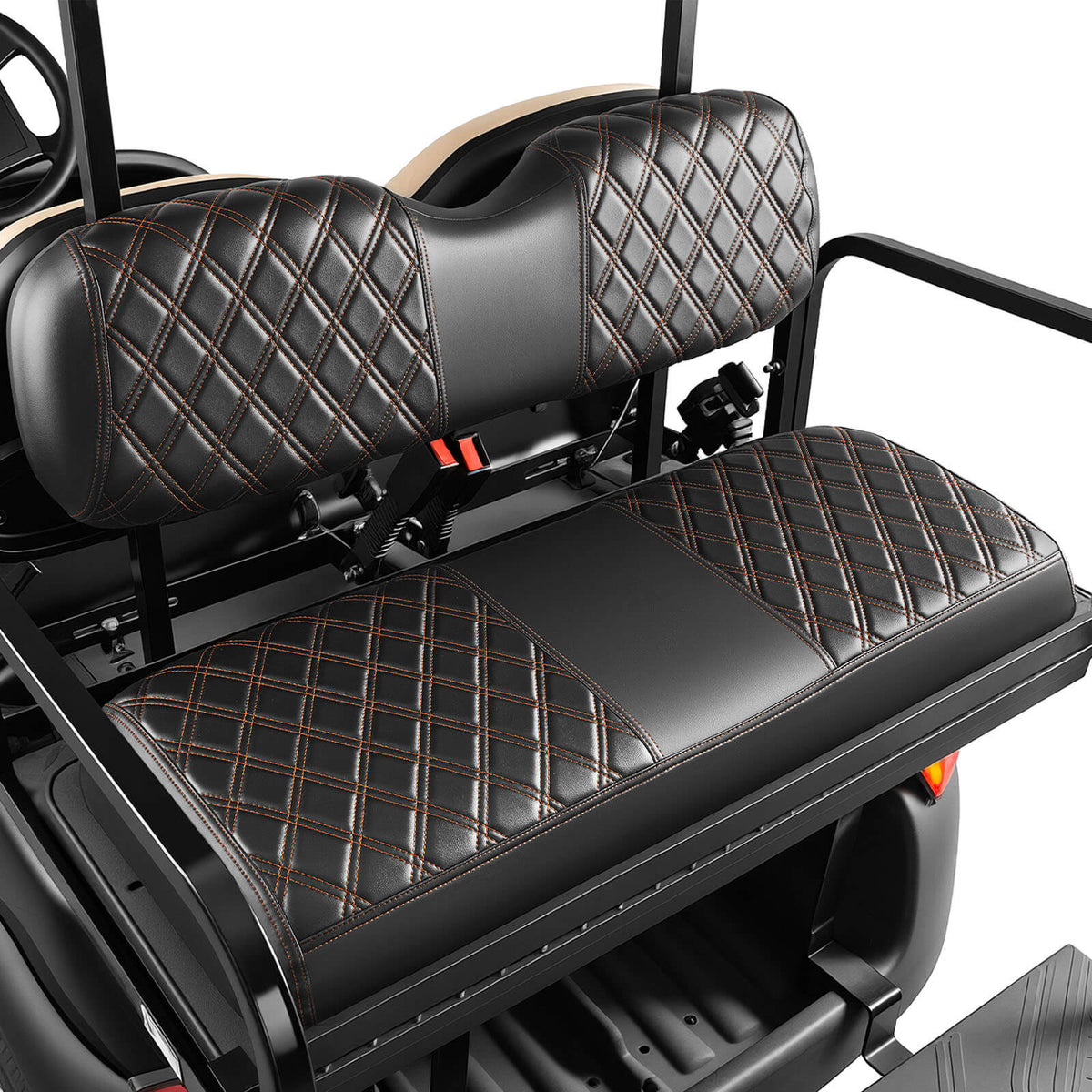 Universal Premium PVC Rear Seat Cover Set for 2+2 Golf Carts – 4 Design Options | DRIVE UP