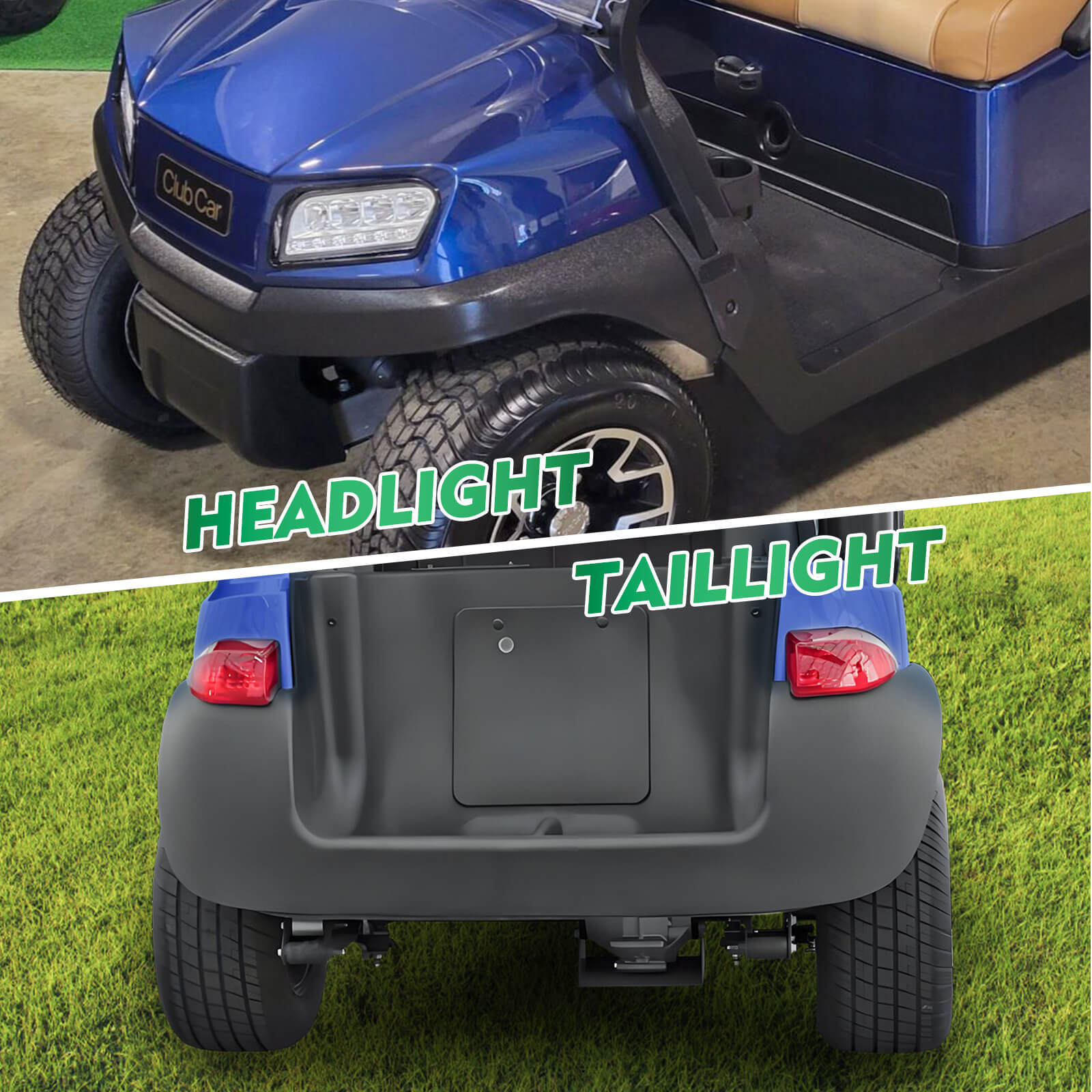 Club Car Tempo Light Kit Complete LED Lighting Set with Harness | Drive-up