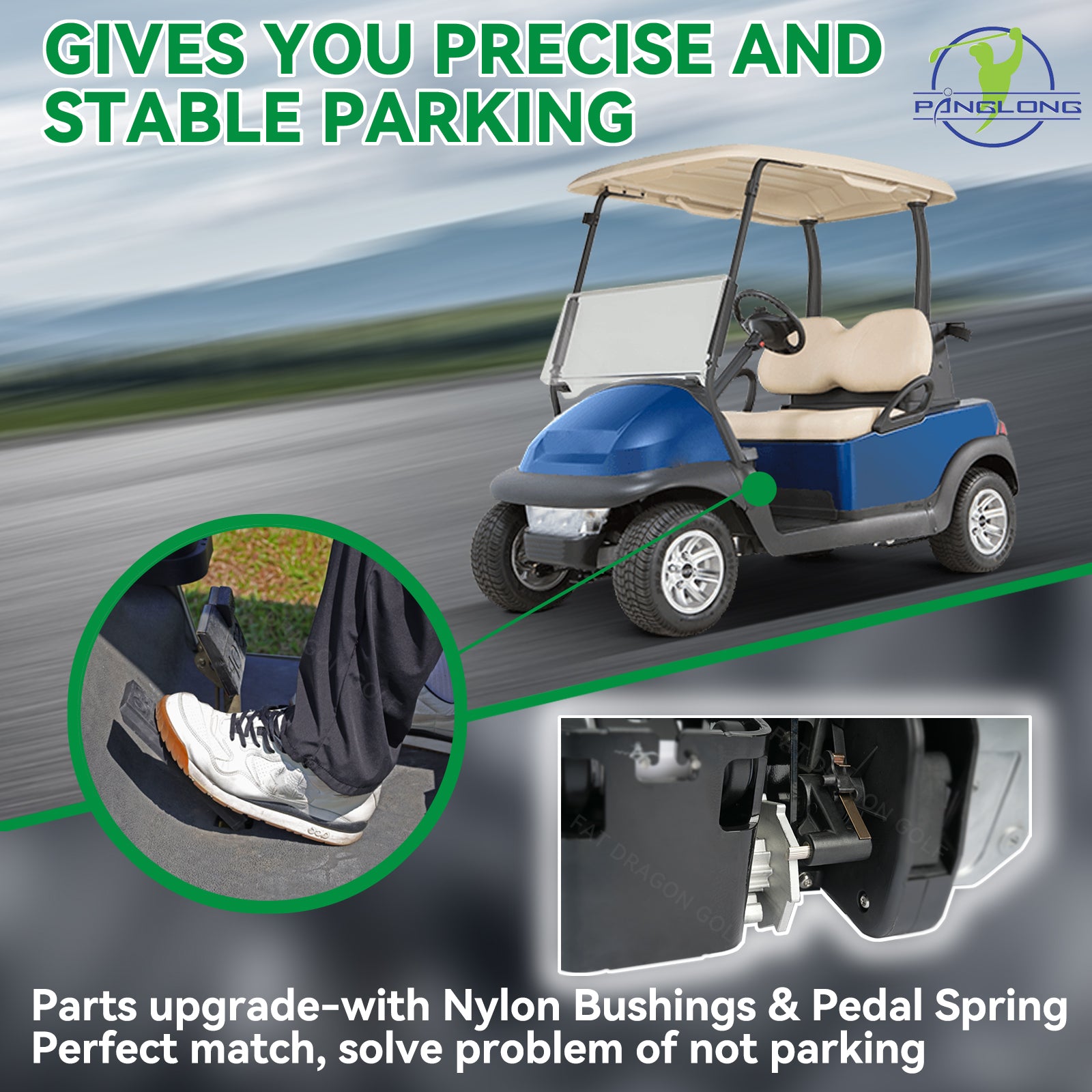 Park Brake Release and Parking Gear Repair Kit for Club Car| Drive up