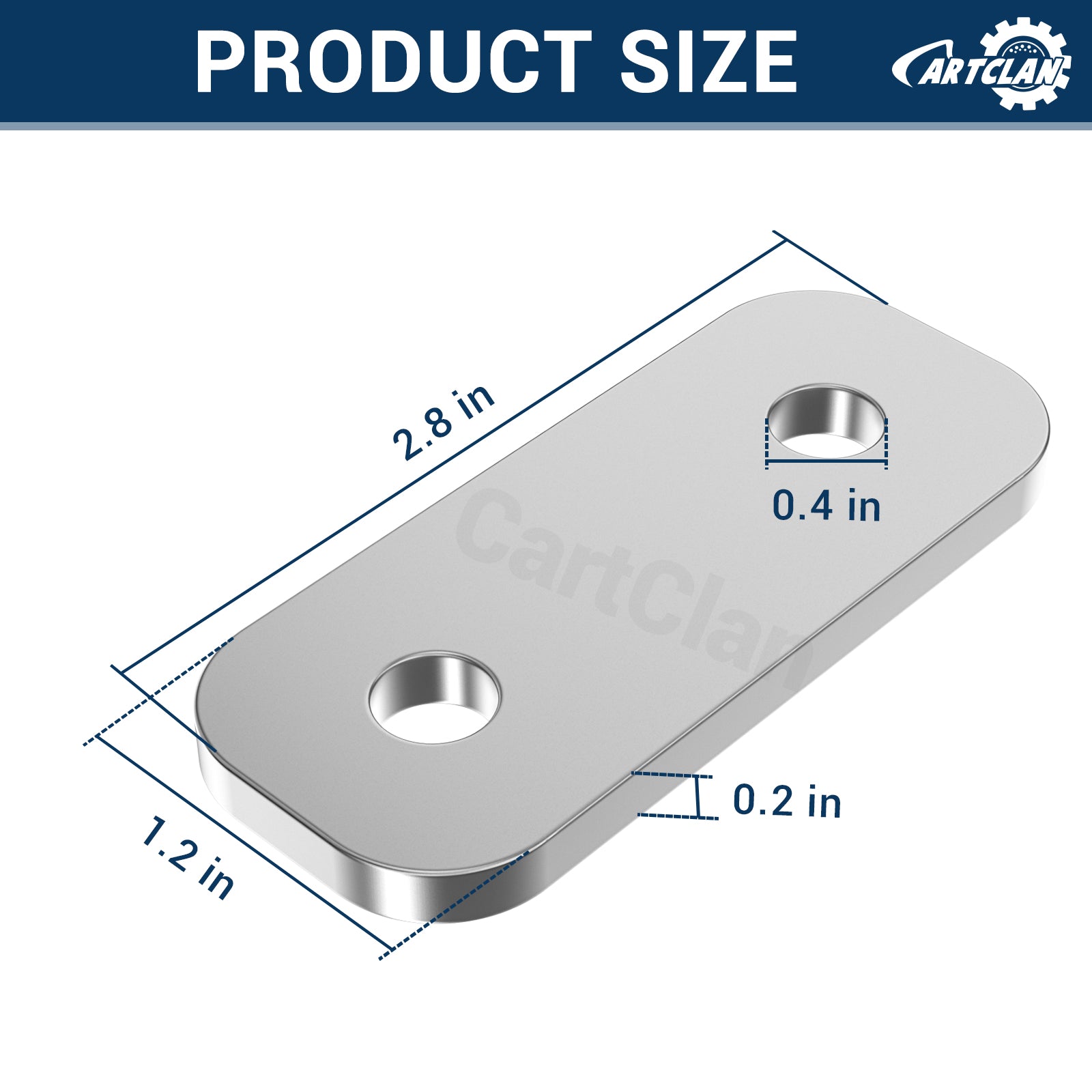 Golf Cart Rear Lugs 2 Hole Locking Plate for Club Car Precedent, Tempo, Onward, Set of 4 |Drive-up