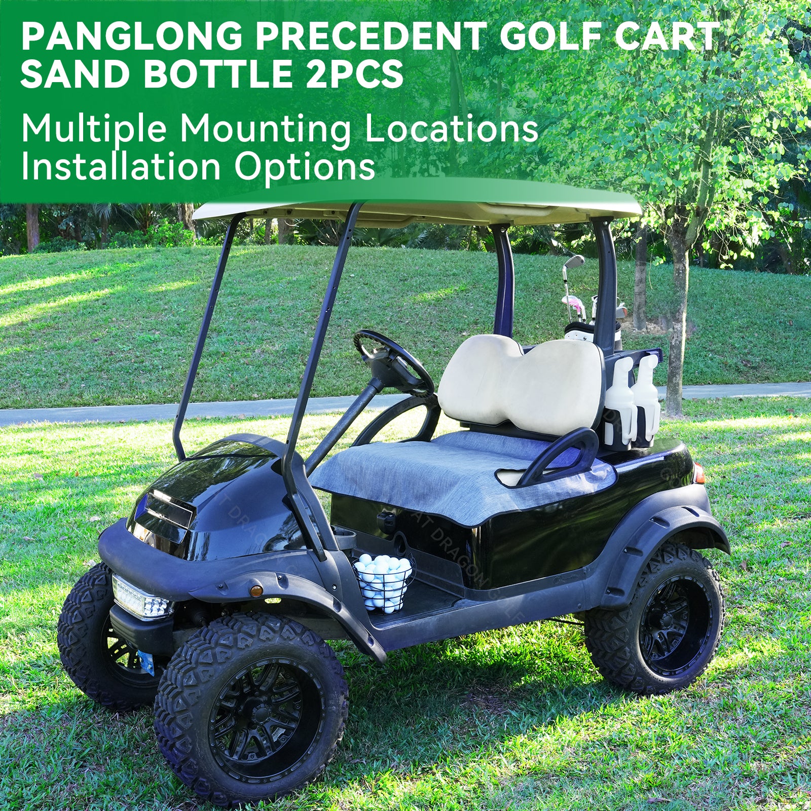 Sand Bottle with Handle for Golf Cart Club Car Precedent - 2PCS | Drive up