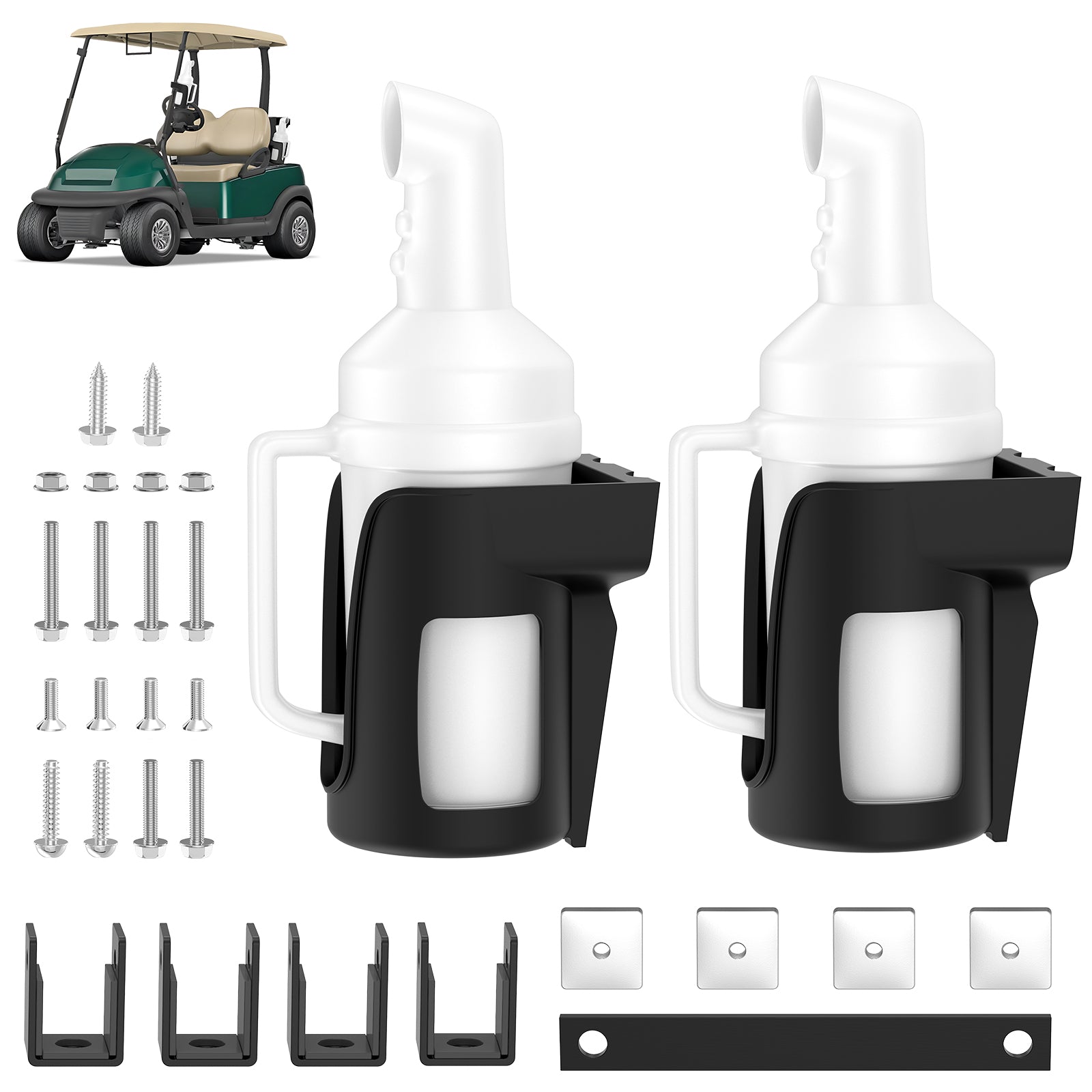 Sand Bottle with Handle for Golf Cart Club Car Precedent - 2PCS | Drive up