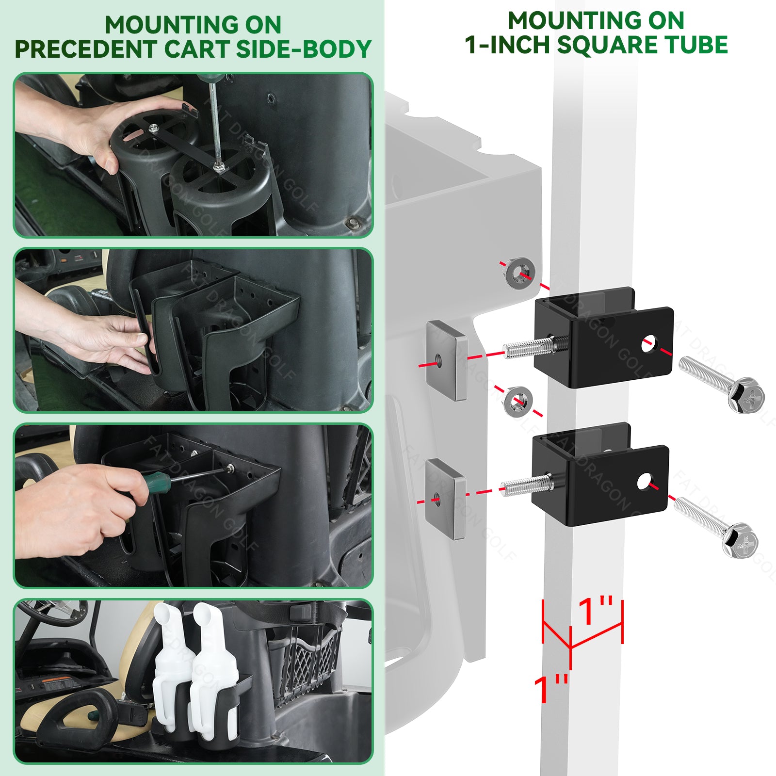 Sand Bottle with Handle for Golf Cart Club Car Precedent - 2PCS | Drive up