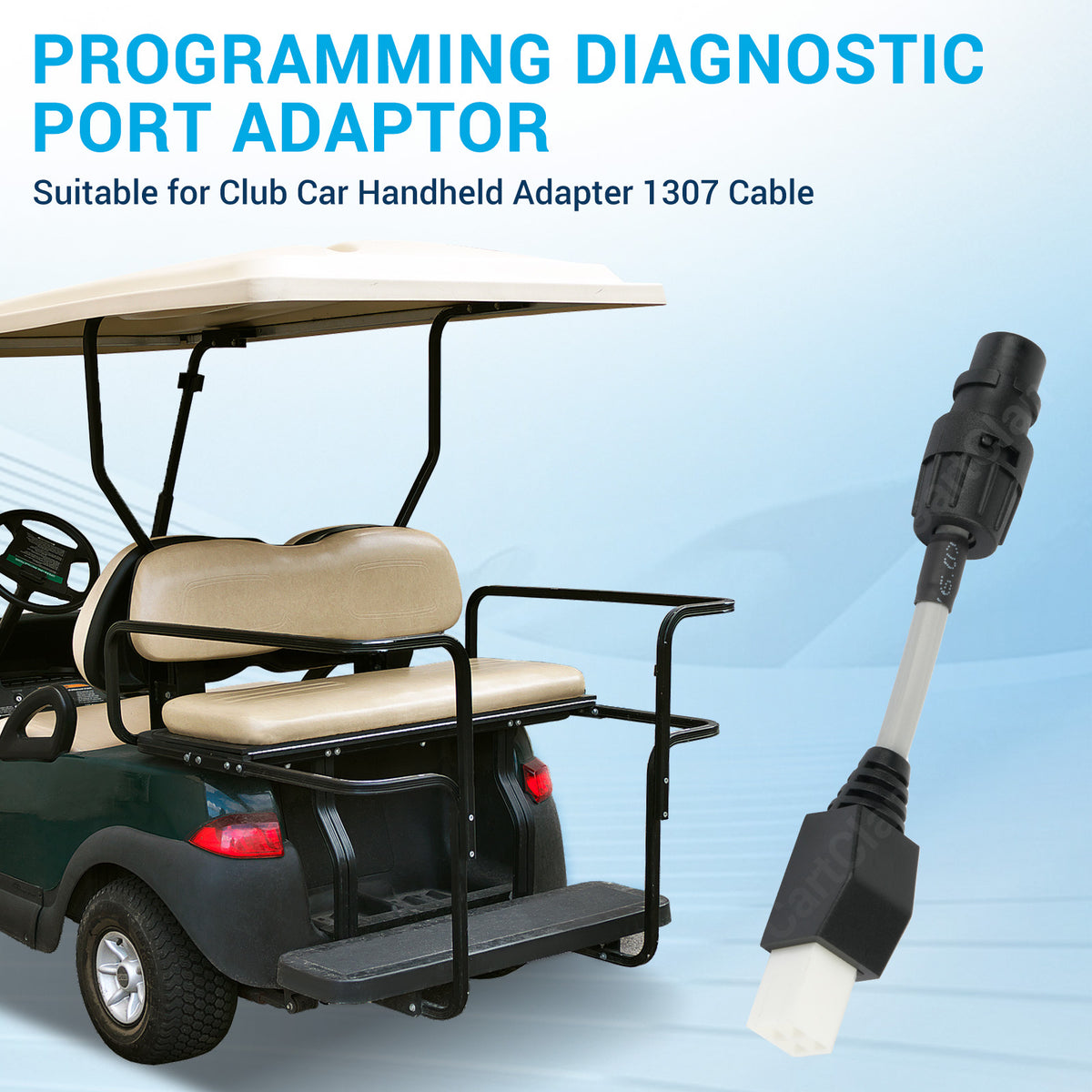 Programming Diagnostic Port Adaptor Suitable for Club Car Handheld Adapter 1307 Cable, 4 Pin Cable, Replace OEM# 102251501 |Drive-up