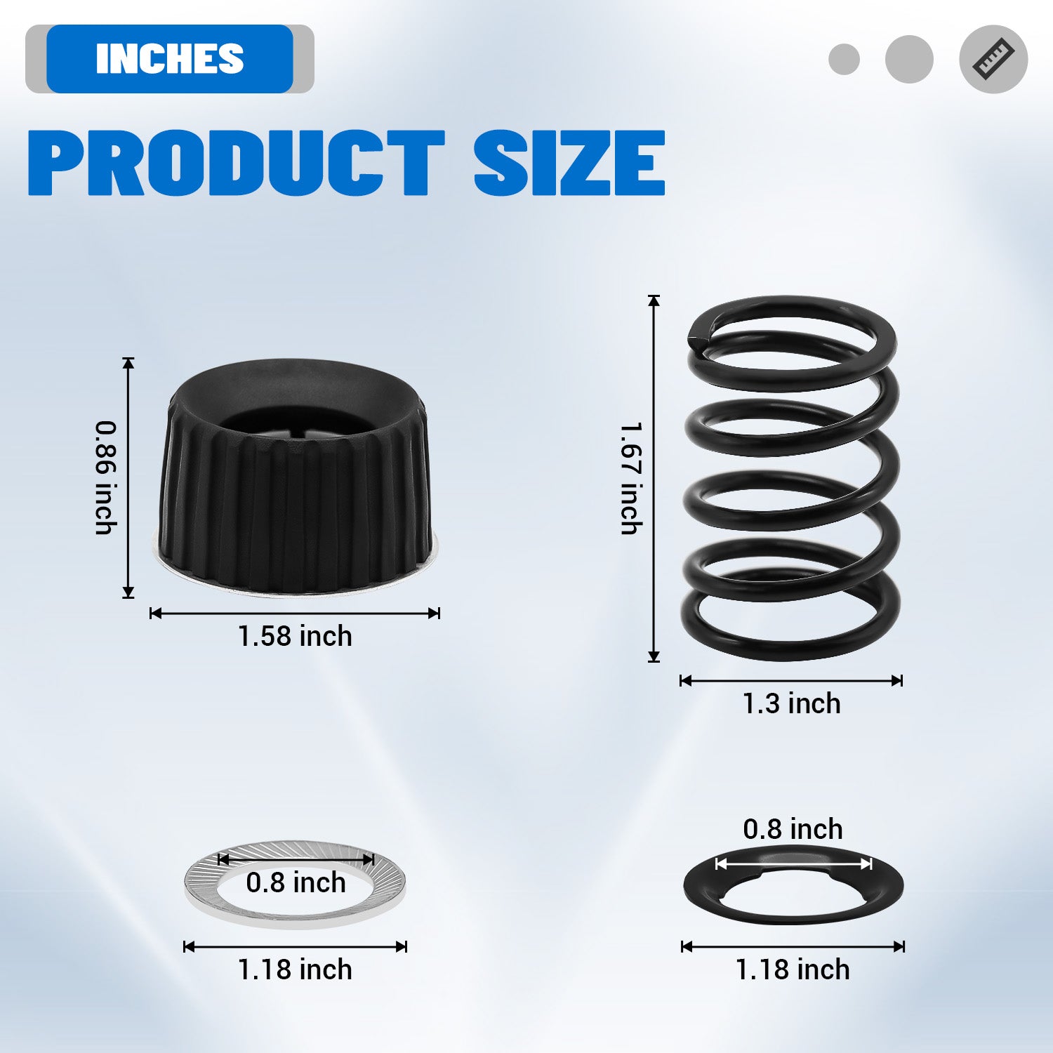 CartClan Golf Cart Accessories, Steering Column Rebuild 6 Kit Suitable for Club Car Tempo, Onward and 2004-Up Precedent Gas & Electric Golf Cart, OEM#: 103209501-1