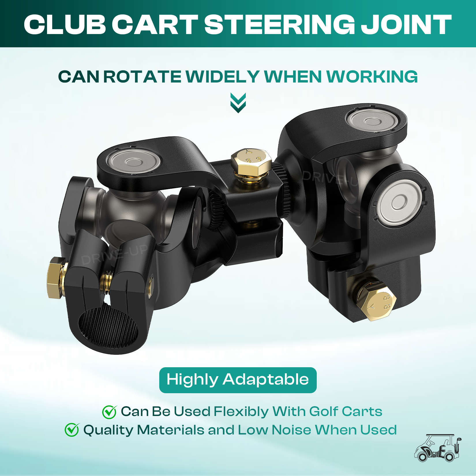 Club Car DS Steering Shaft U Joint - Fits 1984-Up Golf Carts OEM 1013861 | Drive-up