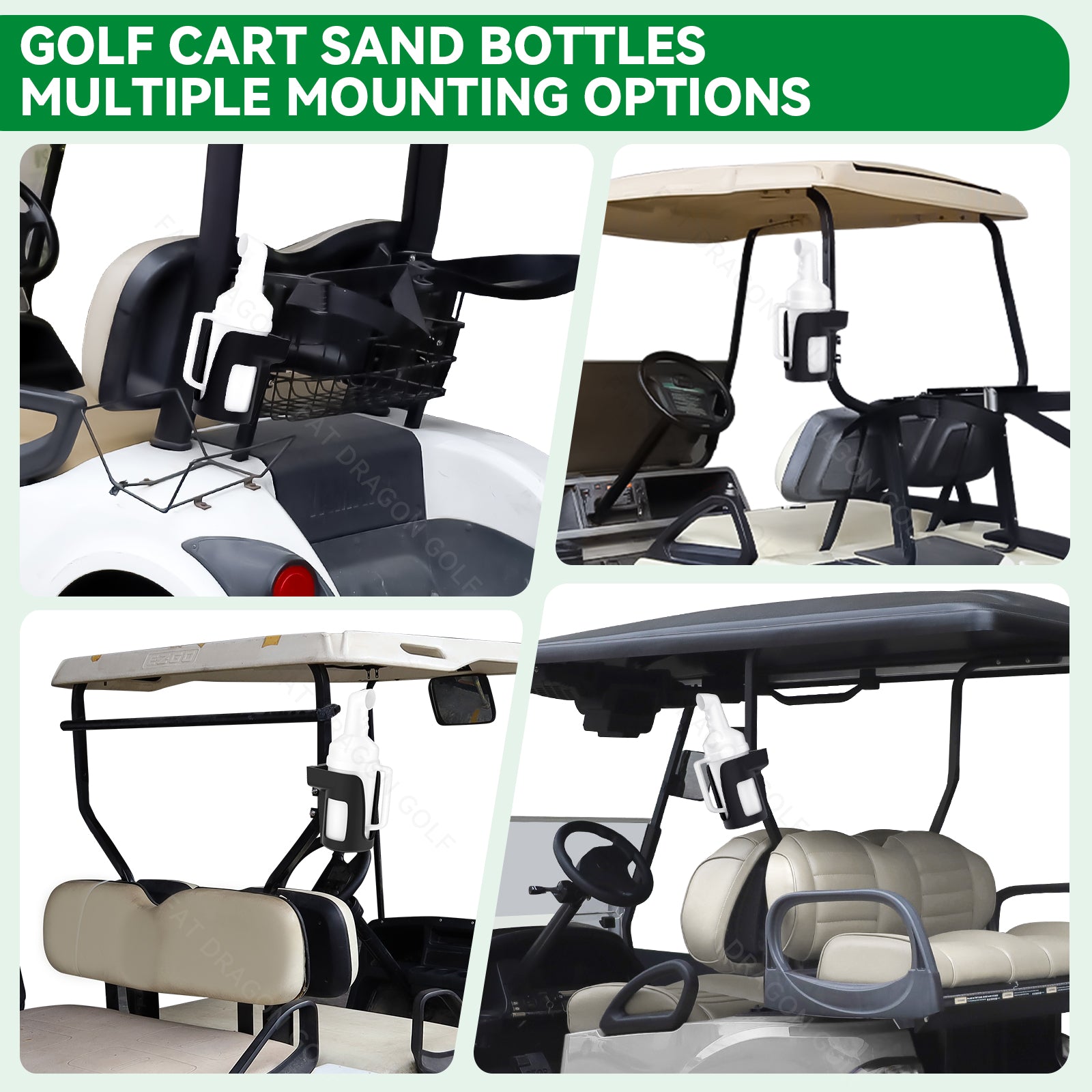 Universial Golf Cart Sand Bottle with Handle - 1 PCS | Drive up
