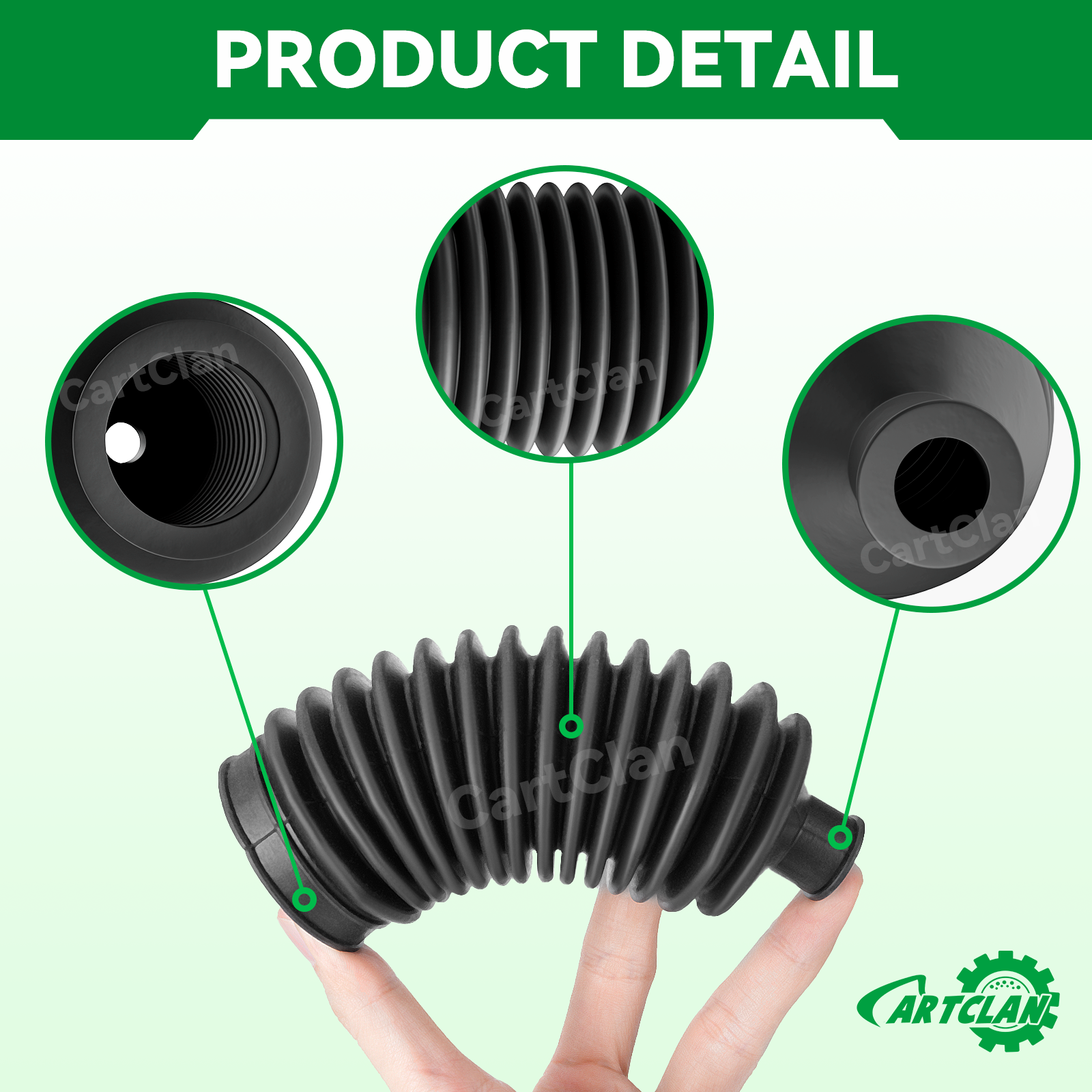 Golf Cart Steering Bellow Dust Seals for Club Car Precedent Models, Replace OEM #102565901 103826201 |Drive-up