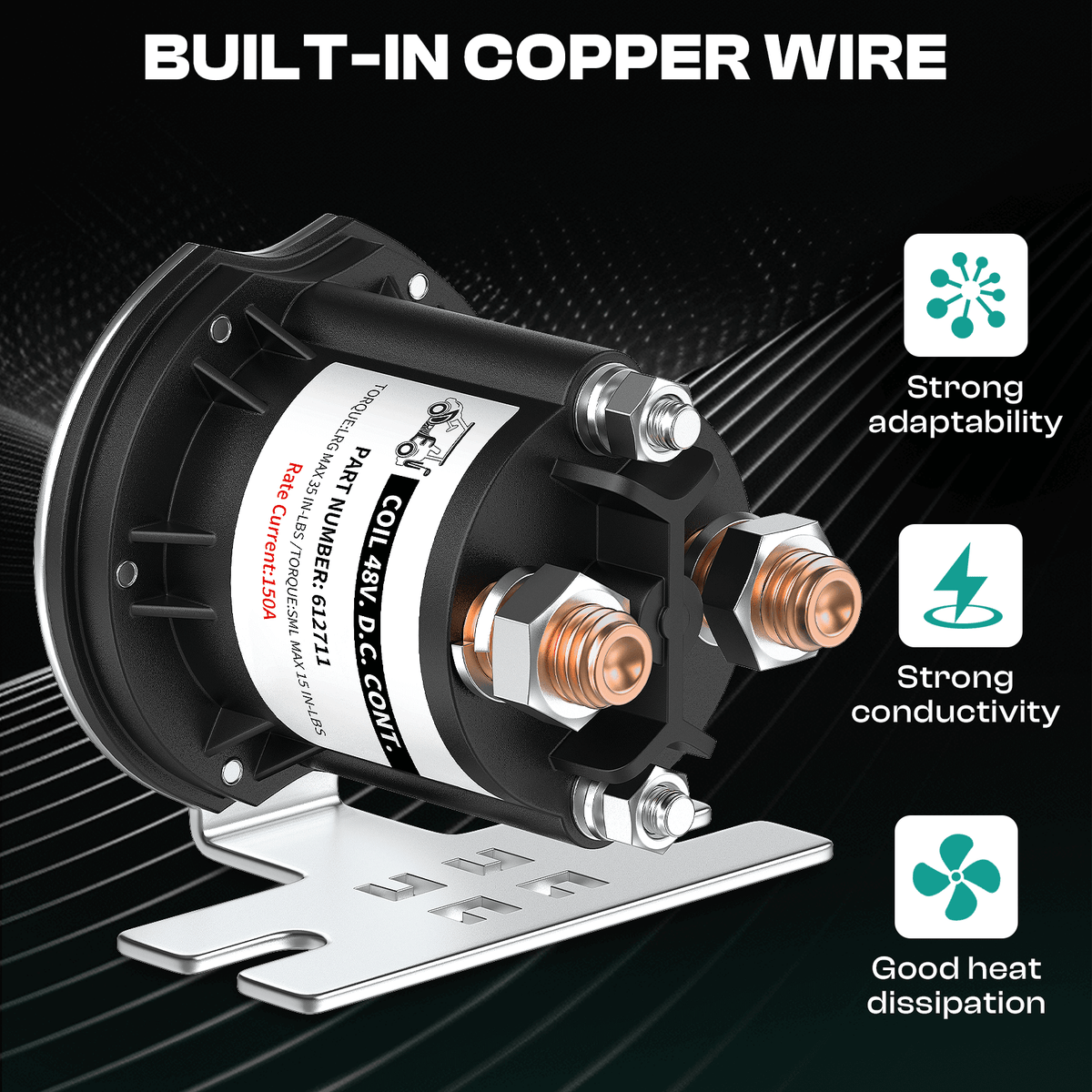 48V EZGO Golf Cart Solenoid