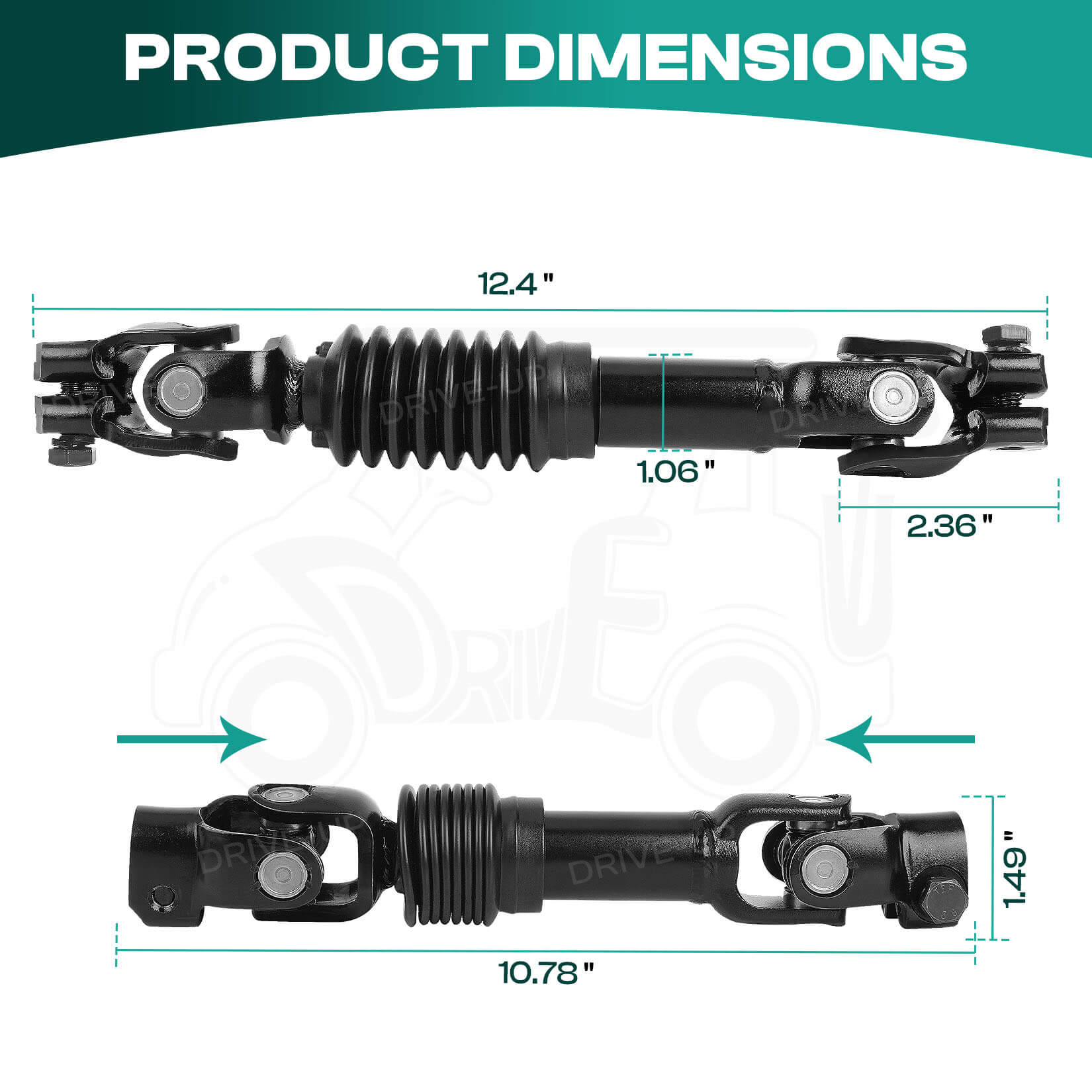 EZGO Intermediate Steering Shaft for TXT 2001-Up Models - OEM 70580-G01 | Drive-up