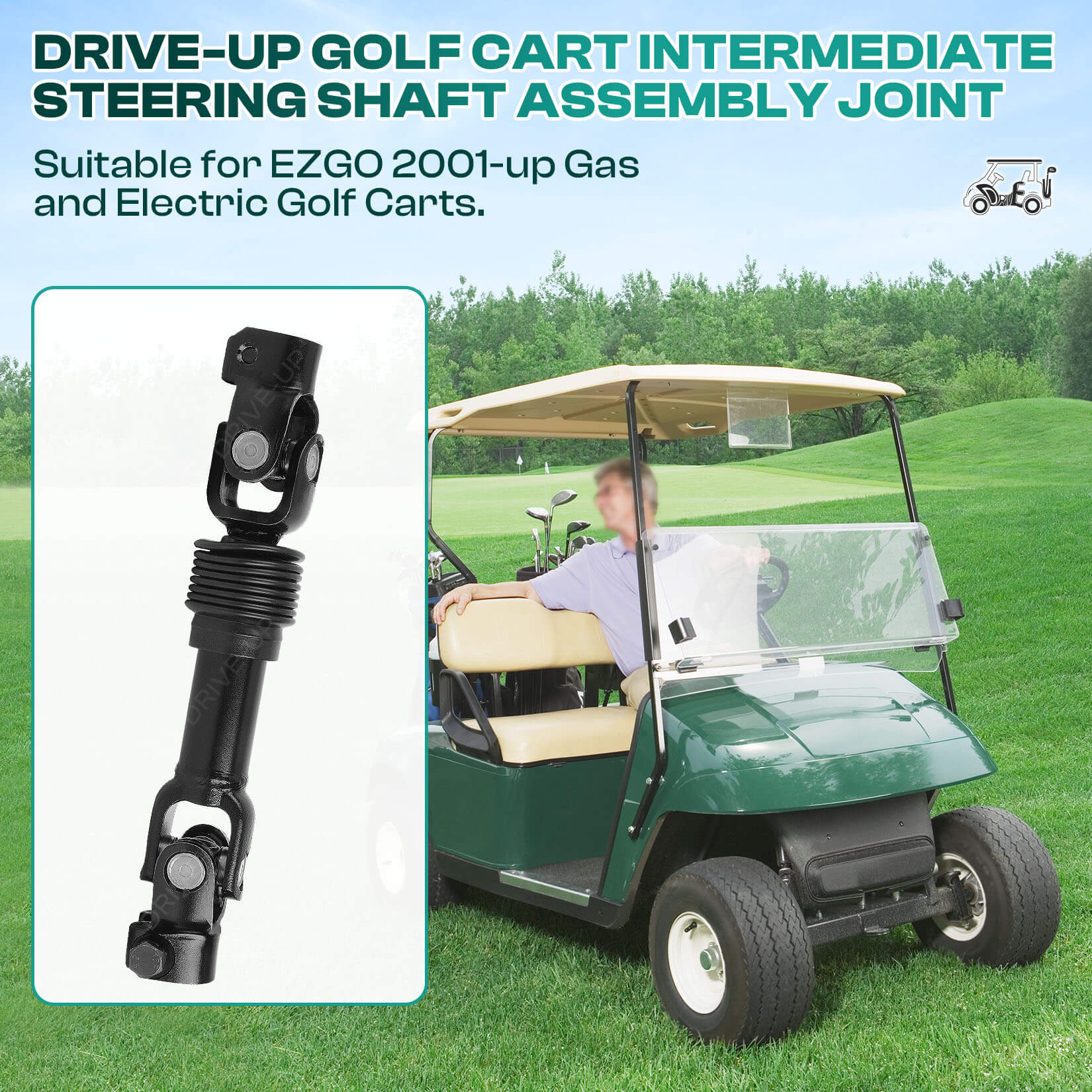 EZGO Intermediate Steering Shaft for TXT 2001-Up Models - OEM 70580-G01 | Drive-up