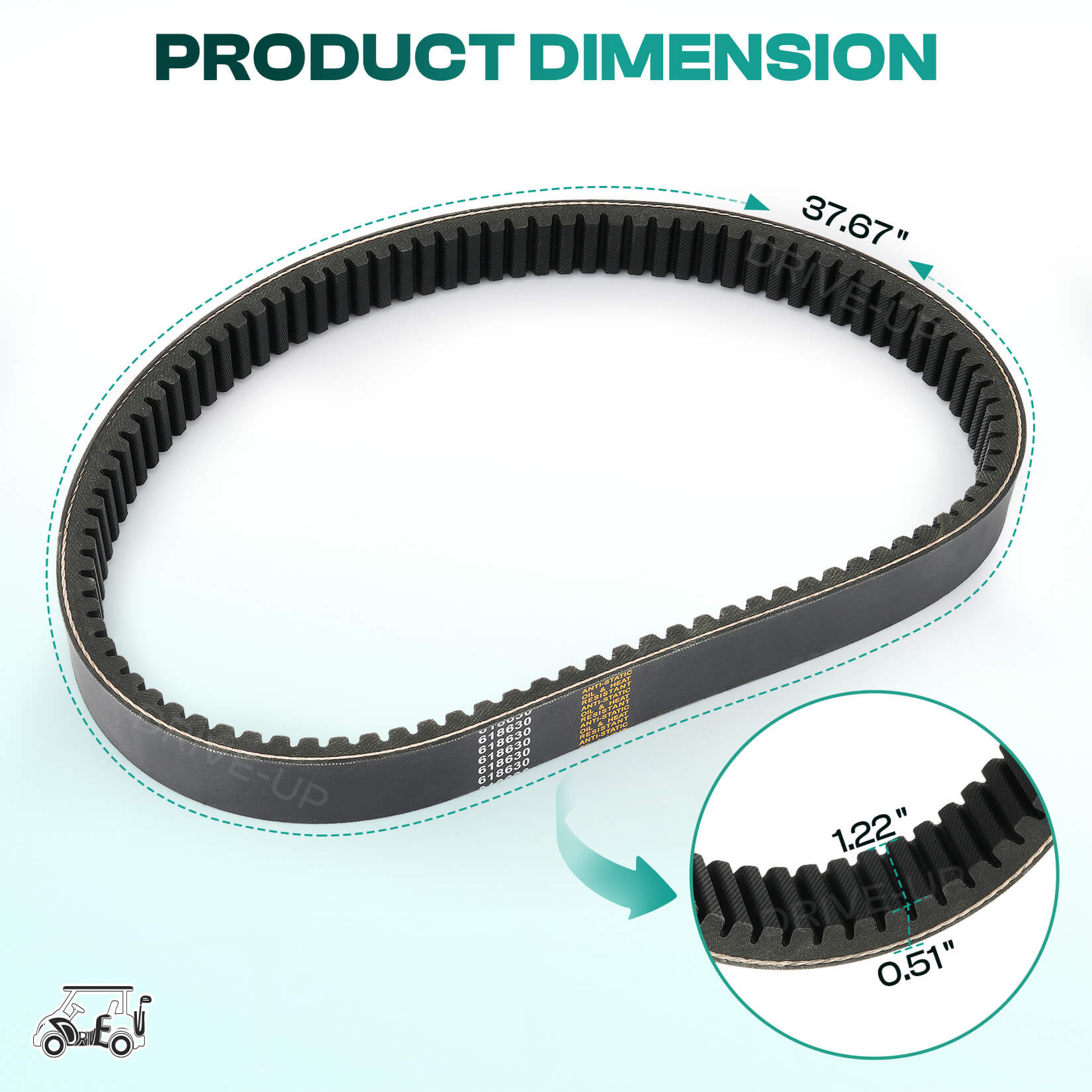 Drive Belt for EZGO Golf Cart RXV Gas Models 2011-Up | Drive-up