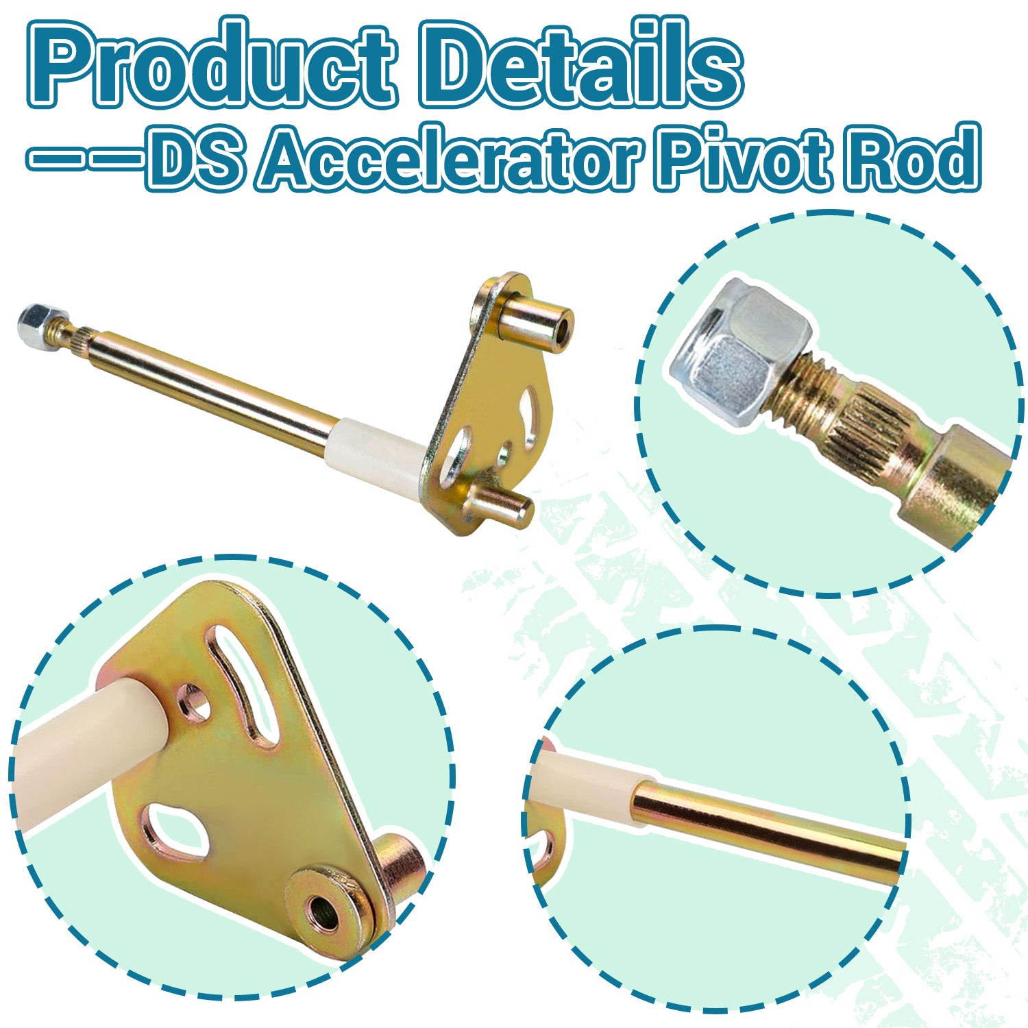 Drive-up Club Car DS Pedal Rebuild Kit, Golf Cart Pedal Repair Kit E&G