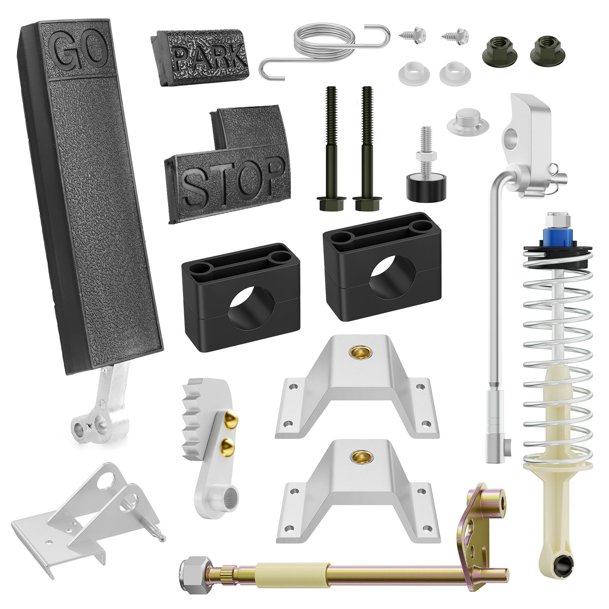 Club Car Accelerator Pedal Repair bag Fits DS 1996-UP E&G Golf Cart, included Brake Block Mounting Set & DS Accelerator Pedal, Replace OEM #1017696 |Drive-up