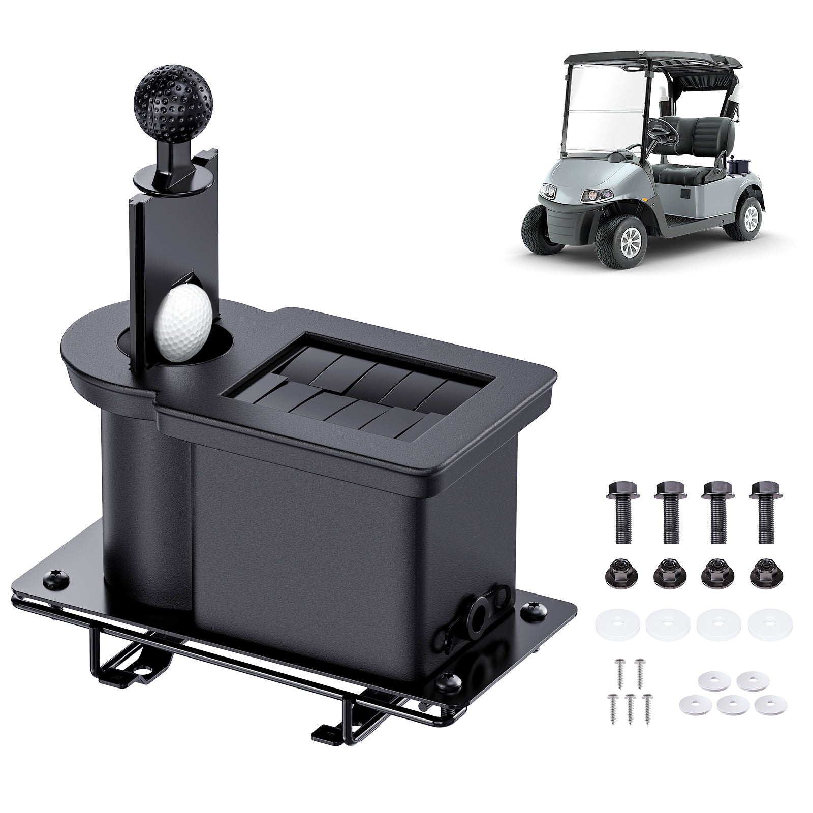 Golf Cart Ball Washer and Club Cleaner Kit, Passenger Side EZGO RXV G&E Golf Carts, OEM 603836 |Drive-up
