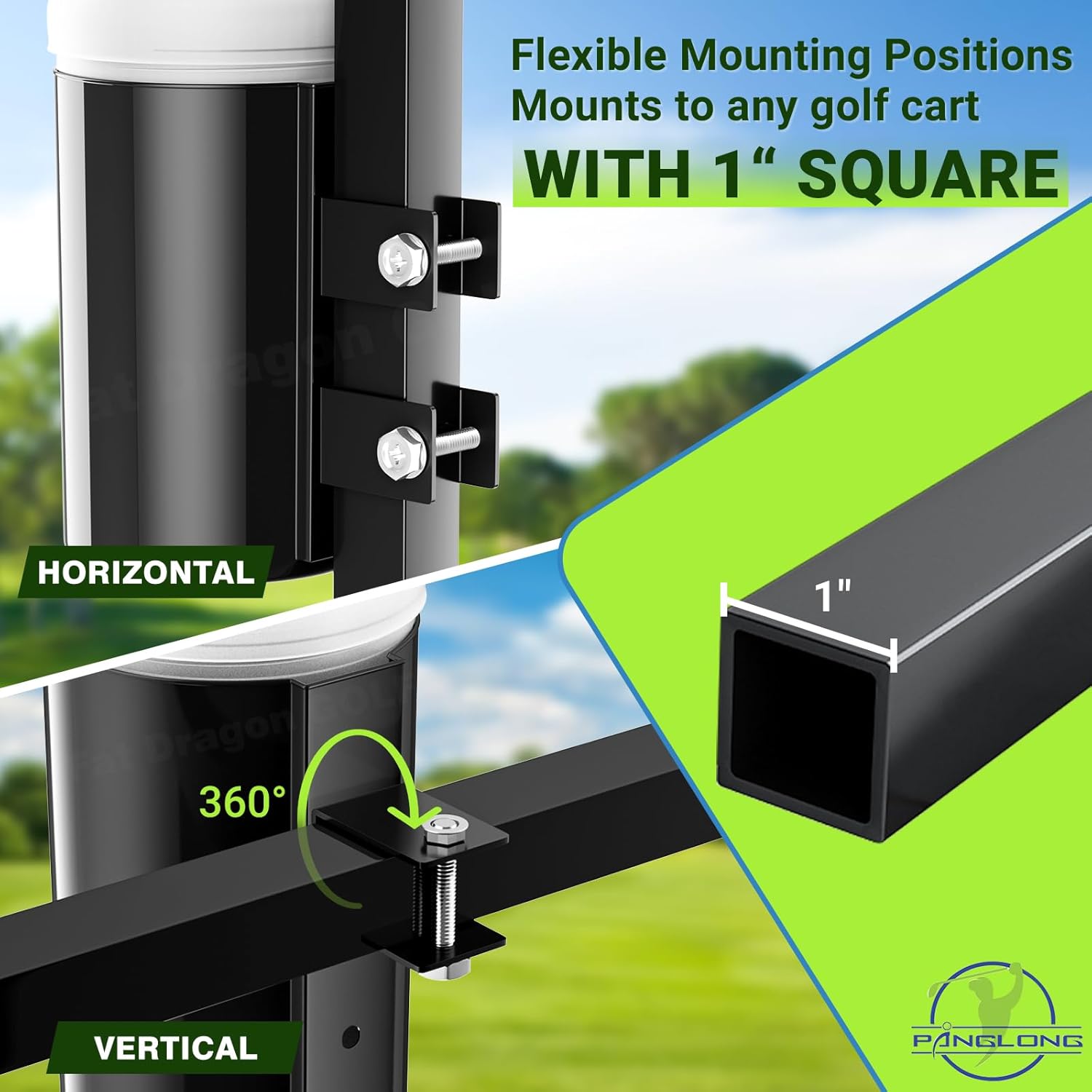 Drive-up Golf Cart No-Drilling Sand Bottle, Divot Filler Sand Bottle for EZGO Club Car Yamaha, Large Capacity with Rattle Proof Holder