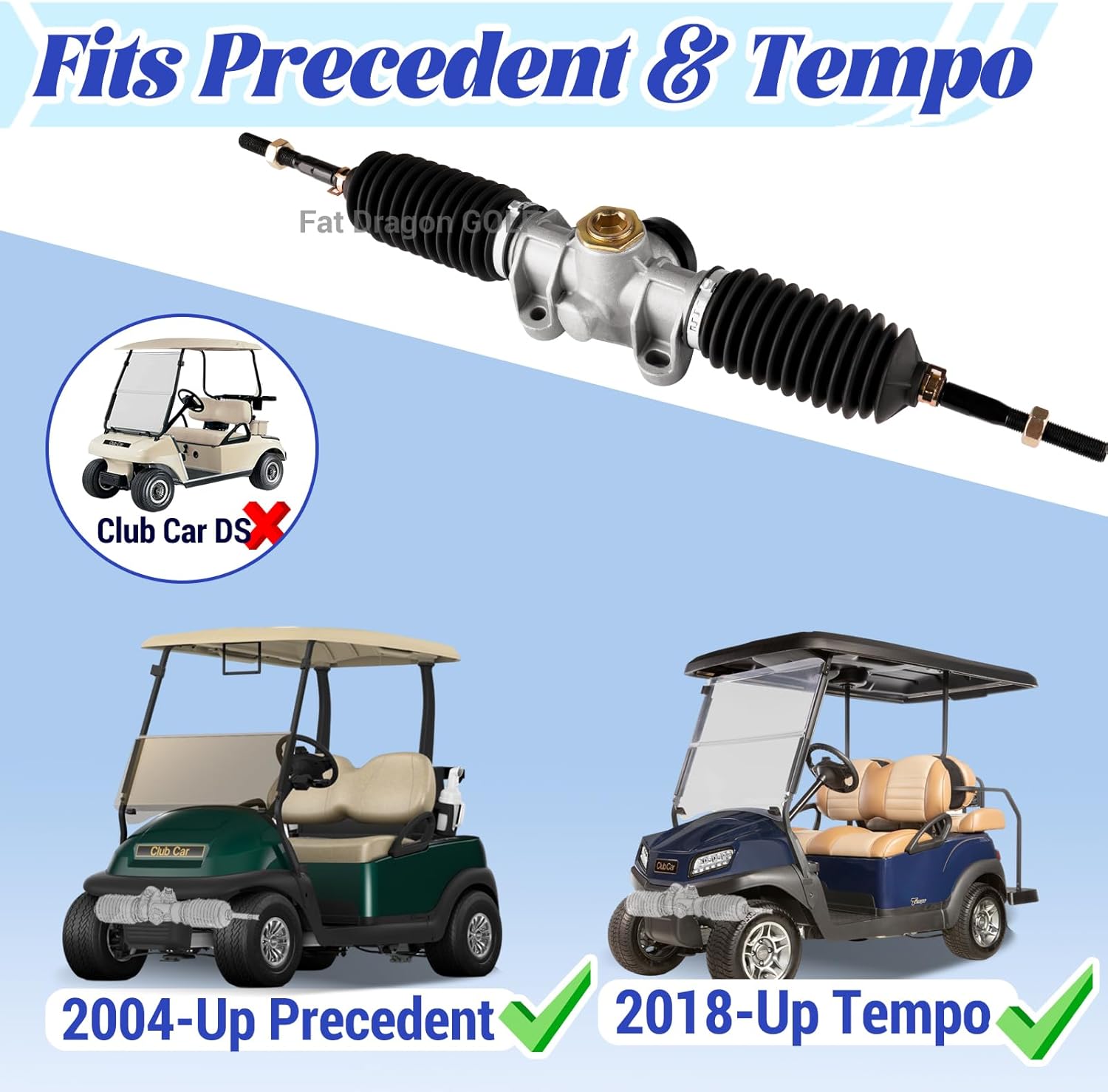 Club Car Precedent&Tempo Golf Cart Steering Gear Box Assembly 102288601 | Drive-up