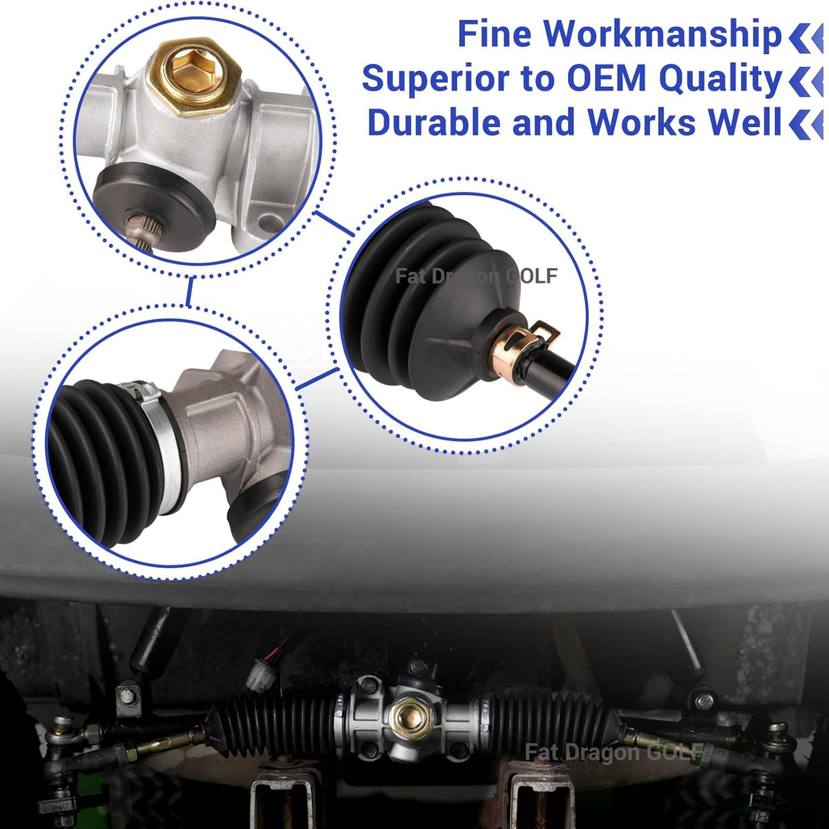 Club Car Precedent & Tempo Golf Cart Steering Gear Box