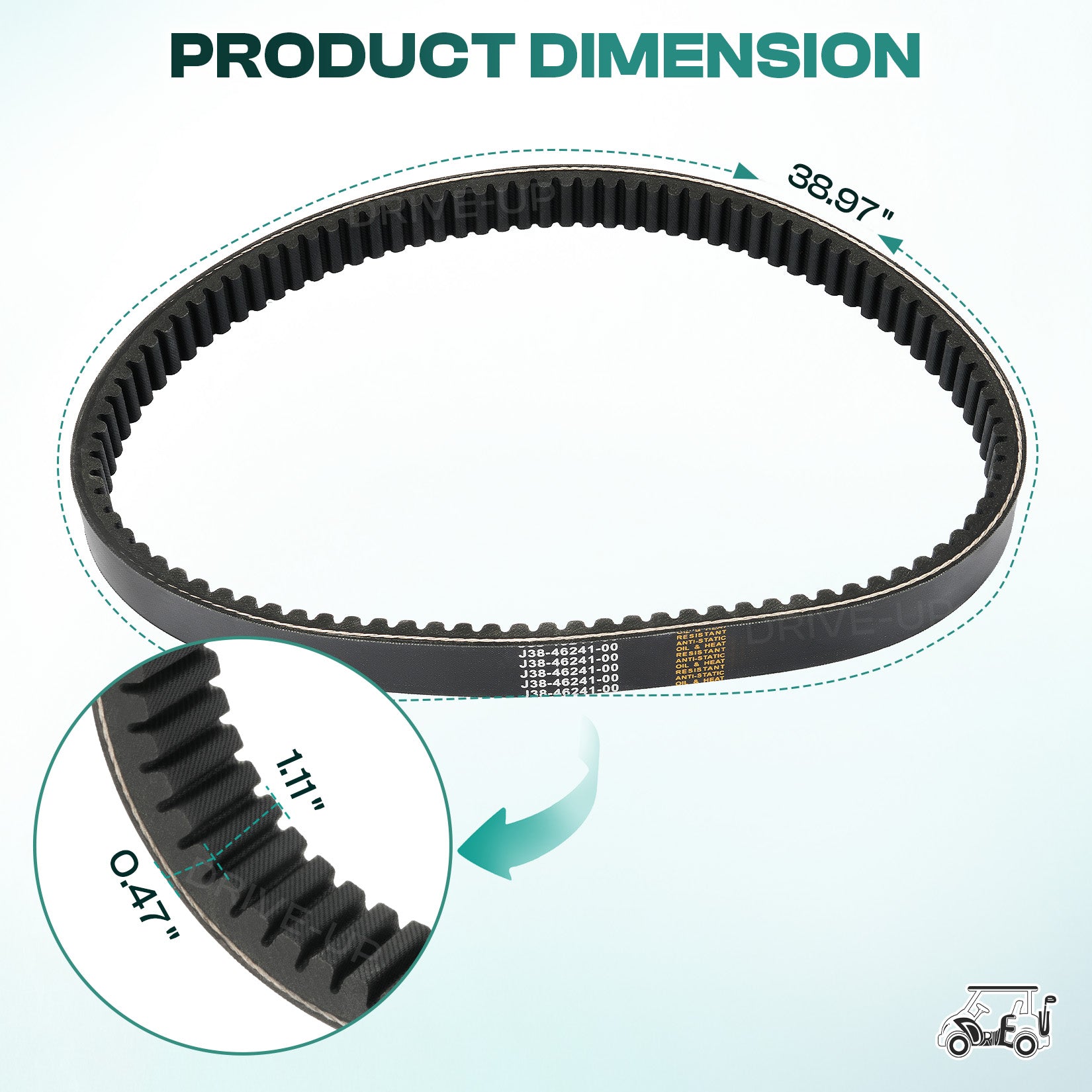 golf cart drive belt for yamaha