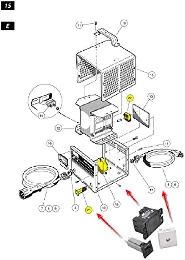 Drive-up Upgrade Club Car Battery Charger Repair Kit for 48 Volt PowerDrive Chargers OEM#22110